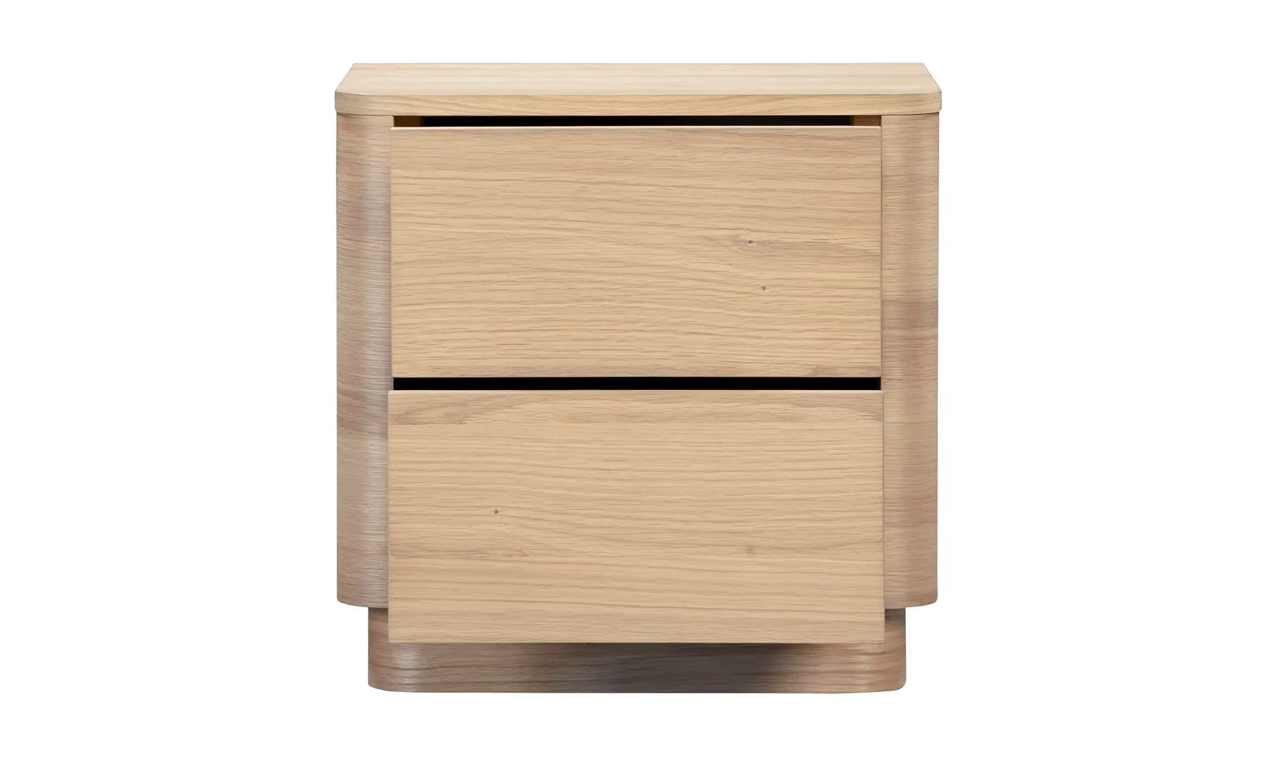 Round Off Tall Nightstand Natural Oak - Image 4