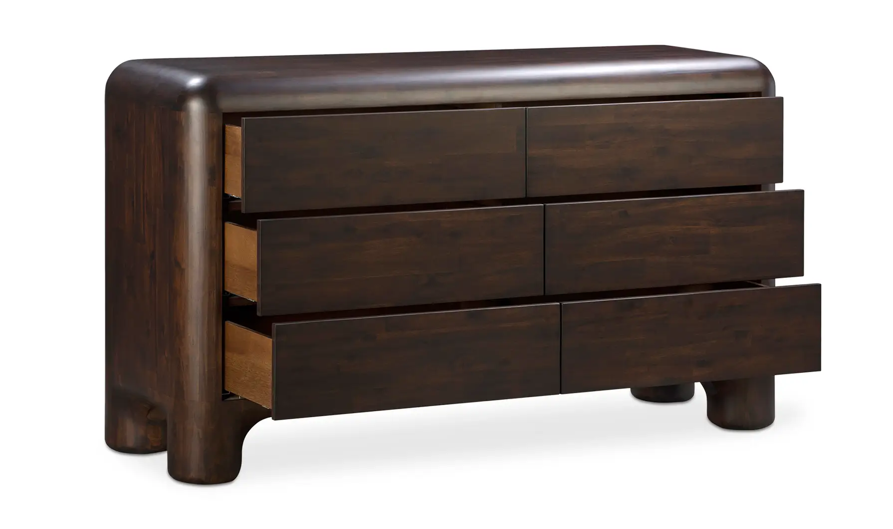 Rowan 6 Drawer Dresser Dark Brown - Image 7