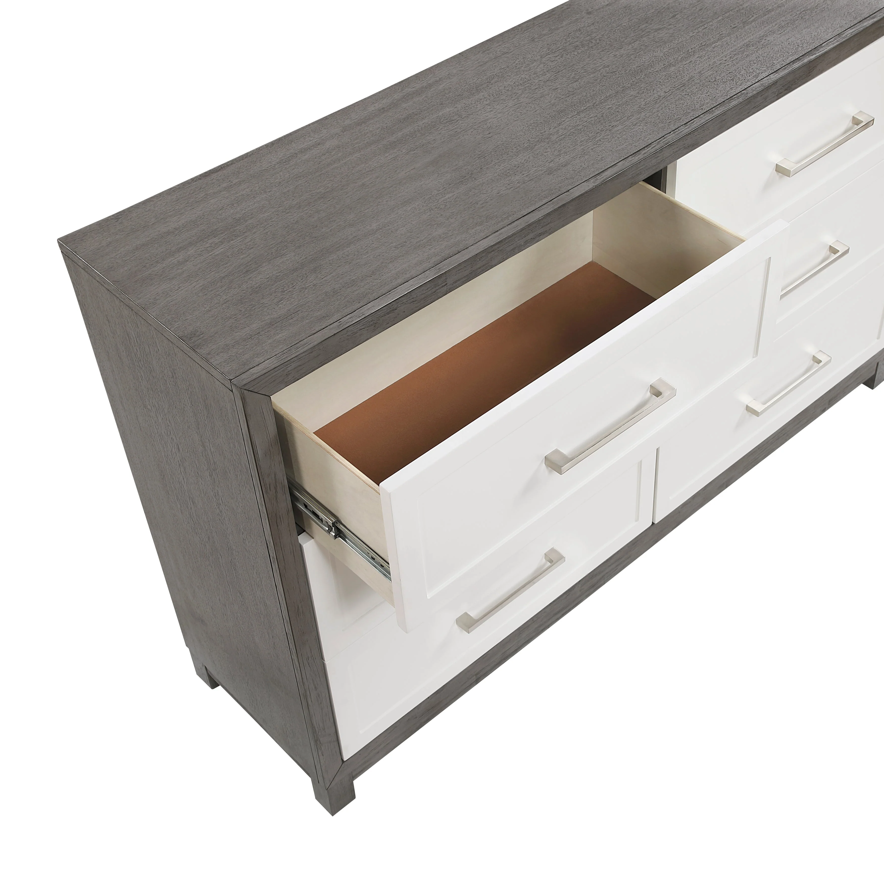 Rowan Ivory/Gray Youth Platform Bedroom Set with Footboard Storage - Image 18