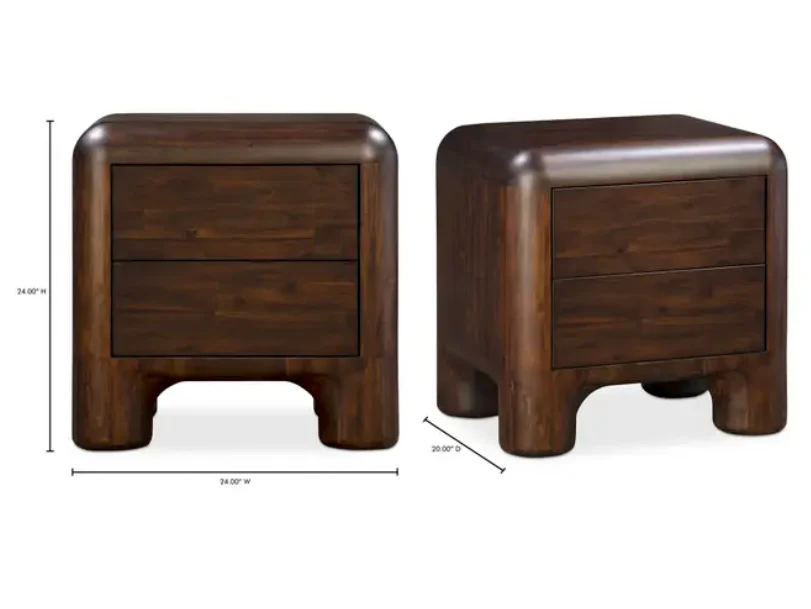 Rowan Nightstand Dark Brown - Image 8