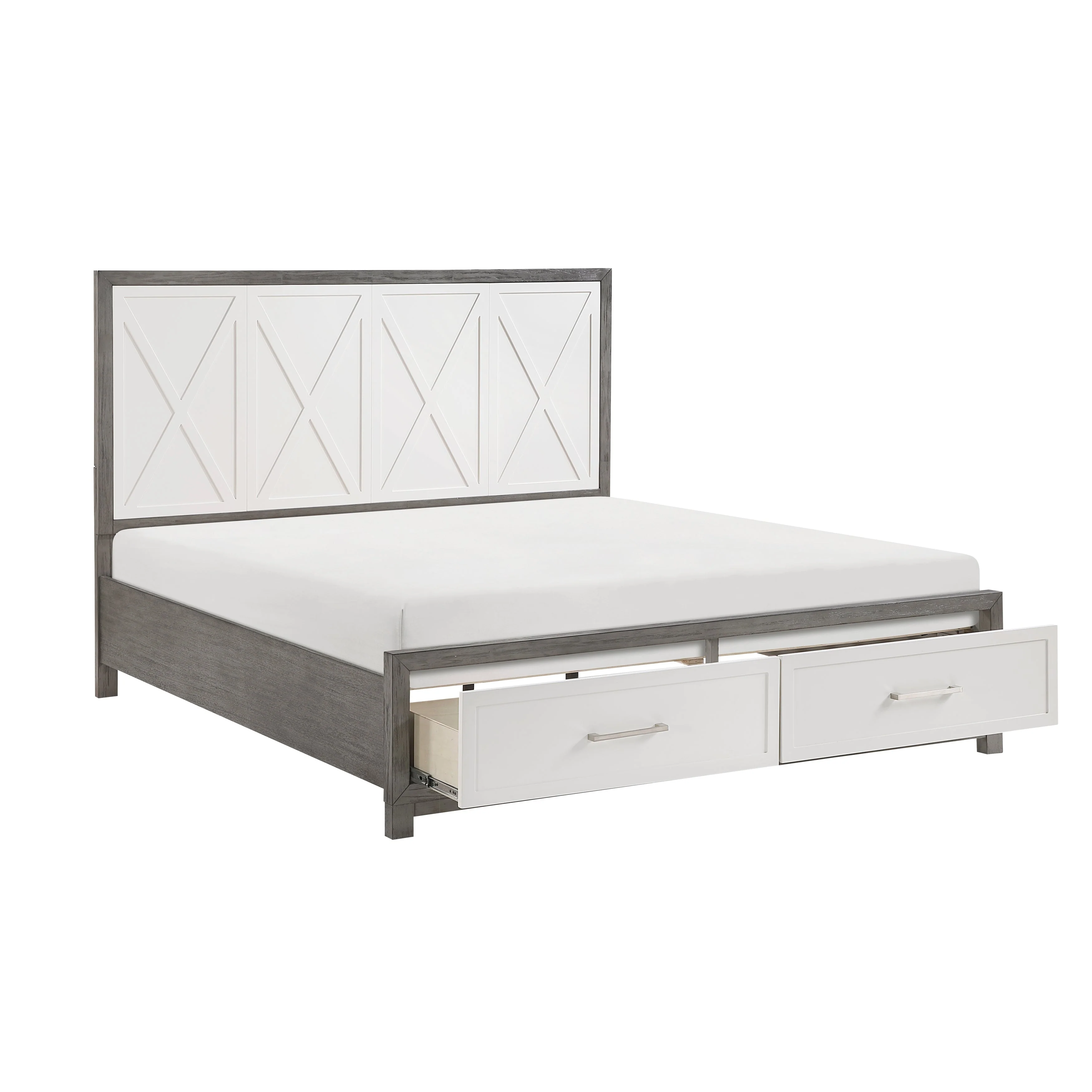 Rowan Two-tone King Storage Platform Bed - Image 6