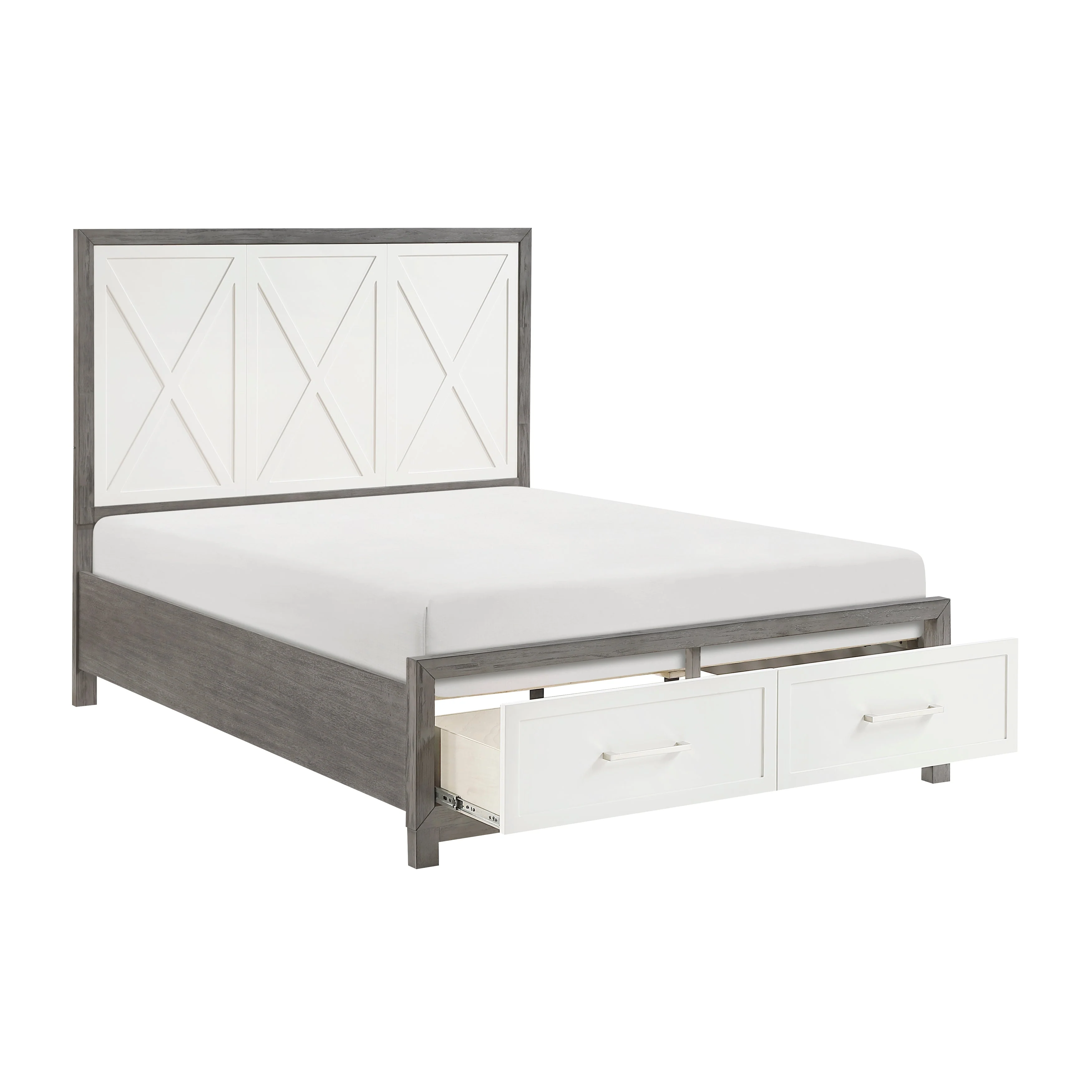Rowan Two-tone Queen Storage Platform Bed - Image 6