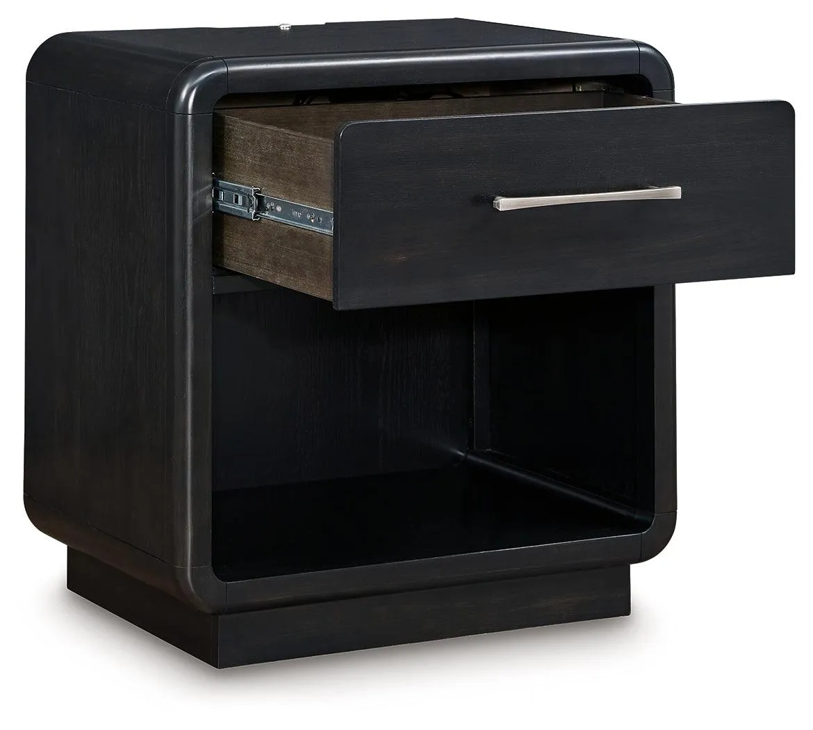 Rowanbeck Black Nightstand - Image 2