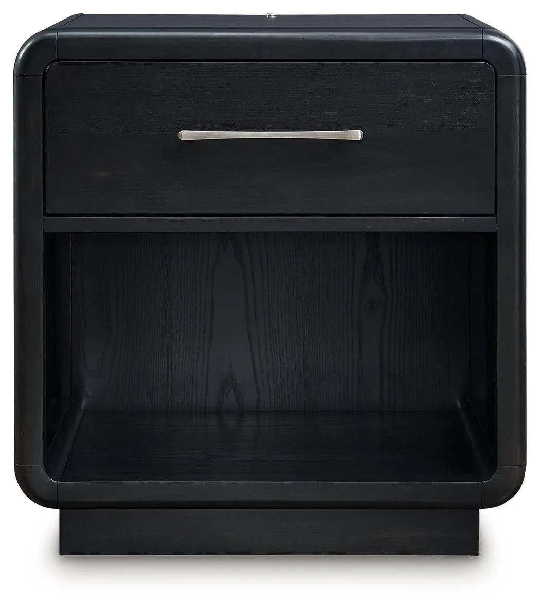Rowanbeck Black Nightstand - Image 3