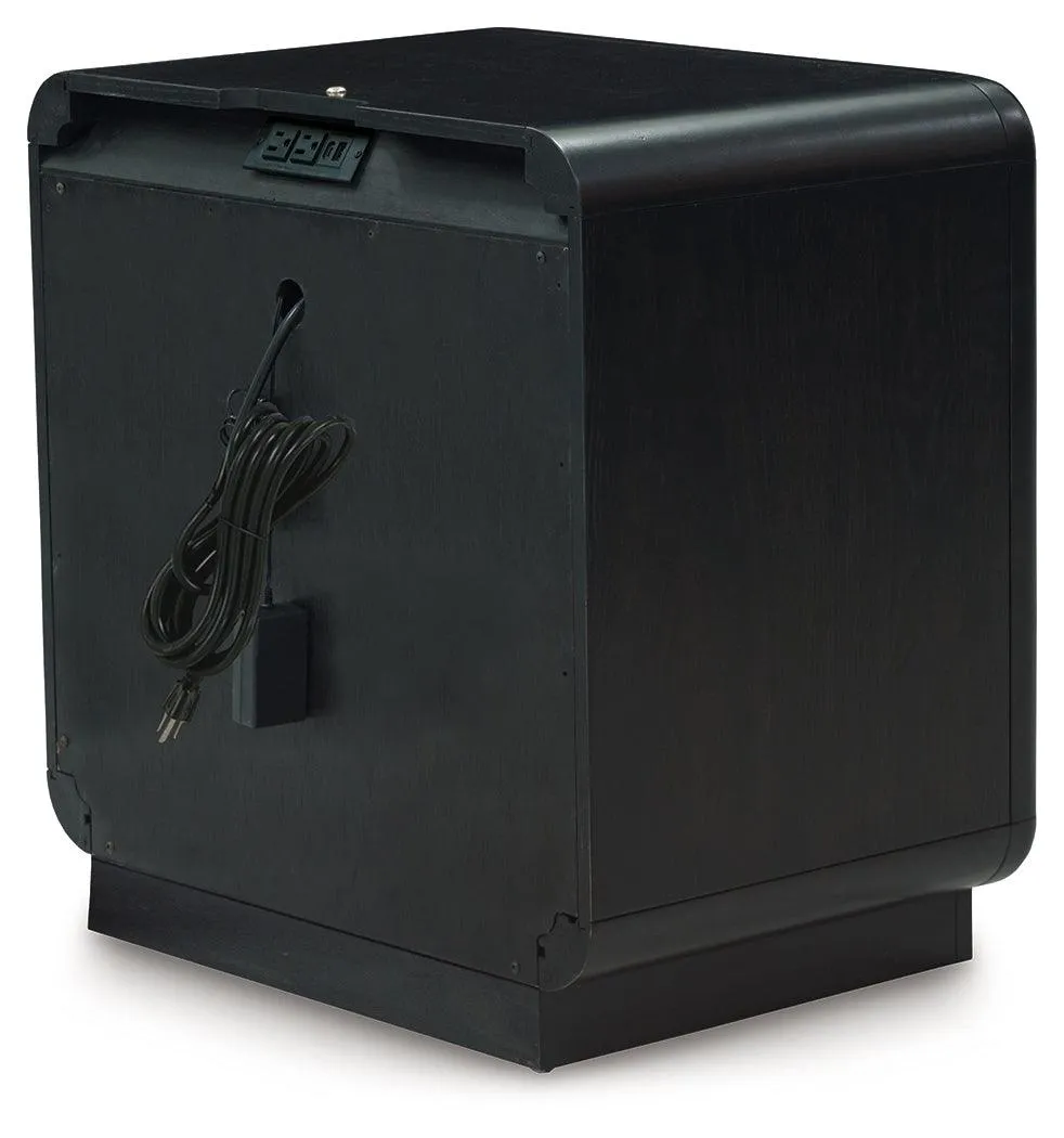 Rowanbeck Black Nightstand - Image 5