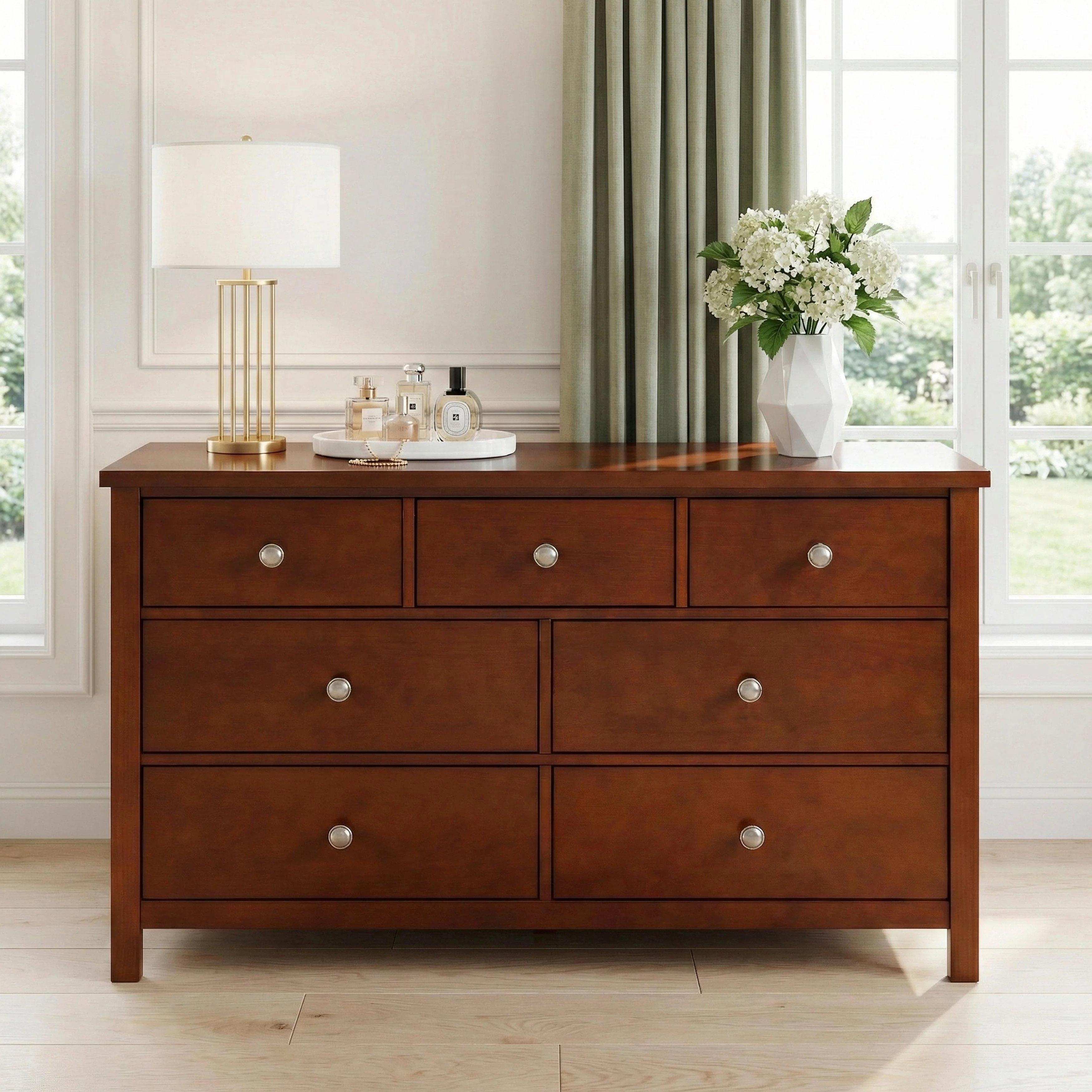 Rowe Dark Cherry Drawer Dresser - Image 14