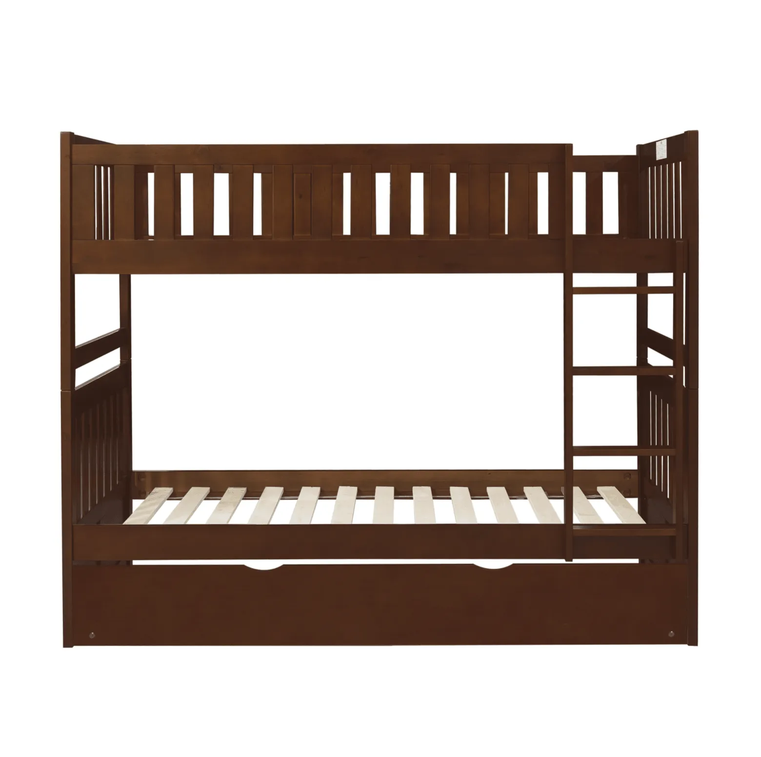 Rowe Dark Cherry Twin/Twin Bunk Bed with Twin Trundle - Image 4