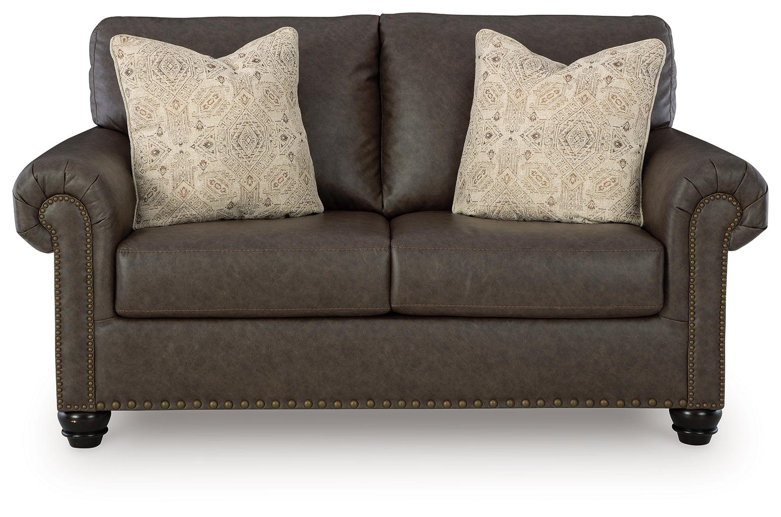 Roxmere Umber Loveseat - Image 2