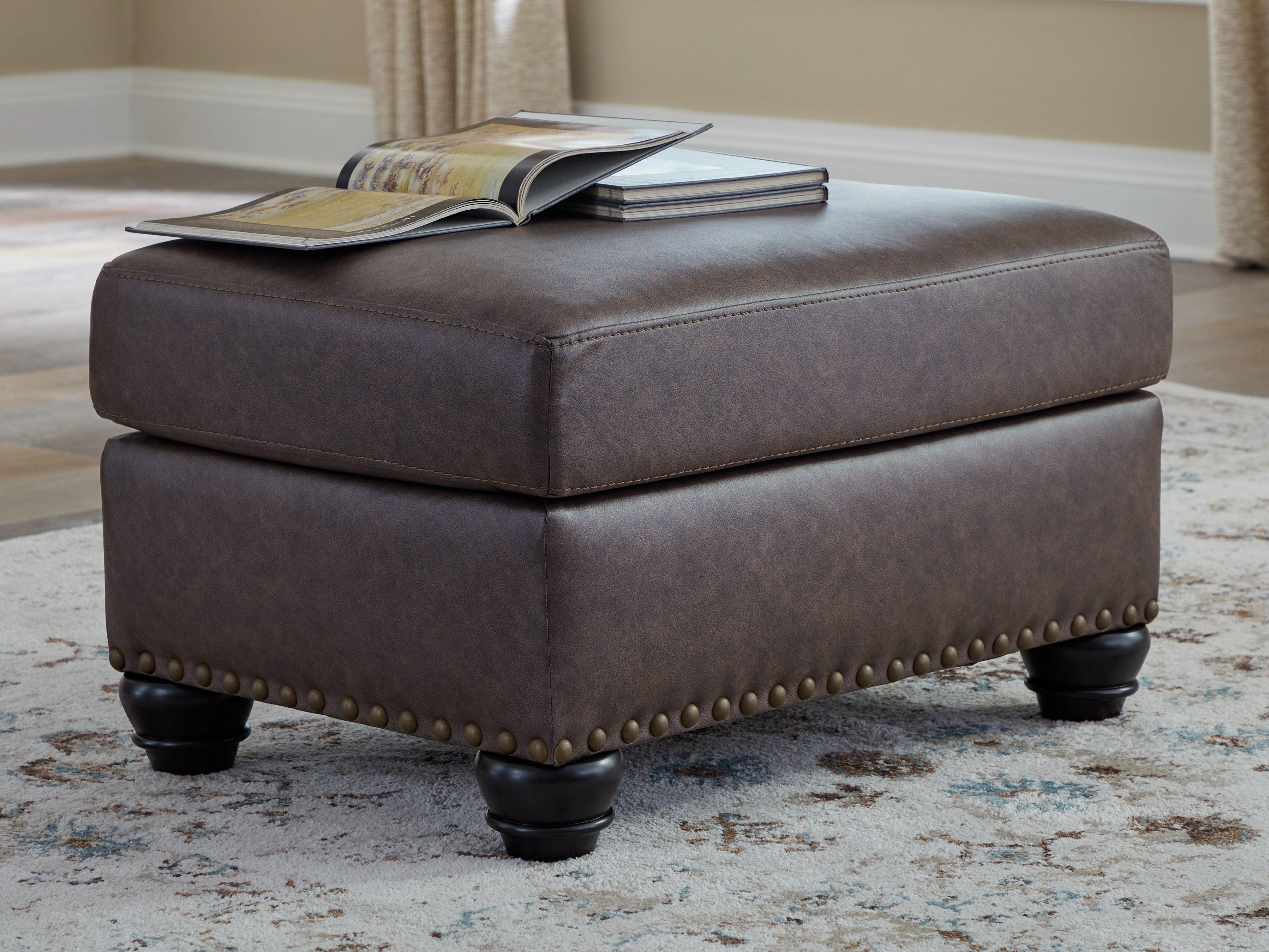 Roxmere Umber Ottoman - Image 5