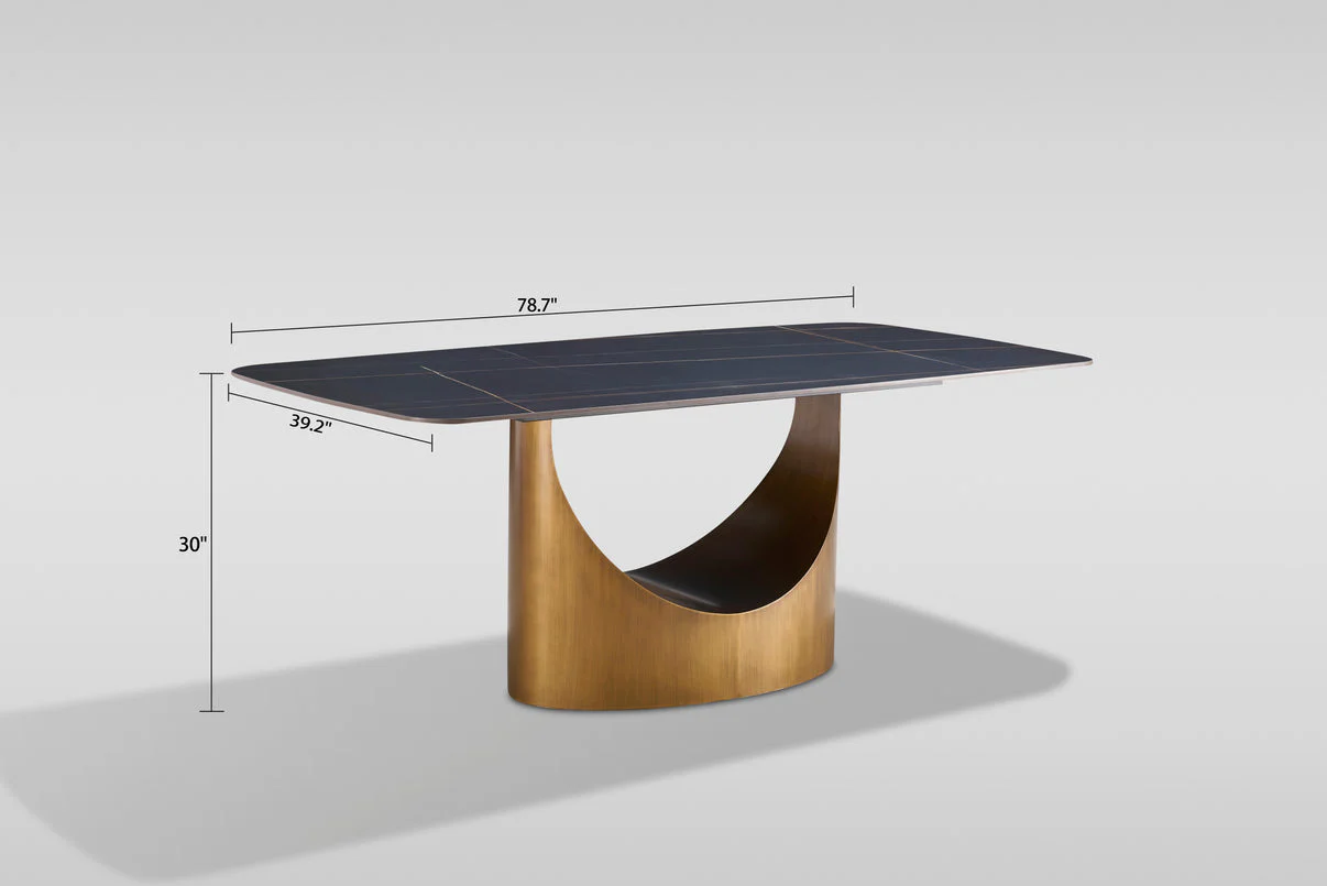 Roxy (Black/Bronze) Dining Room Set - Image 11