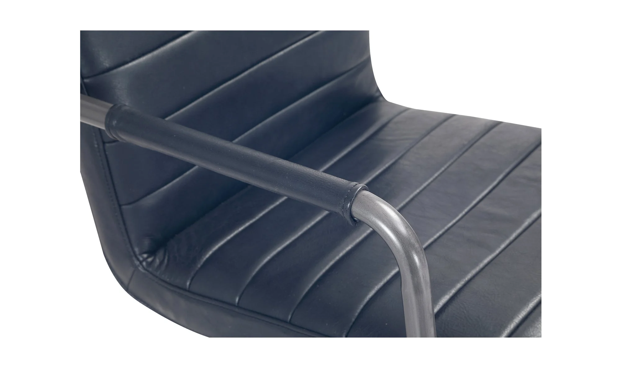 Roy Office Chair Black Leather - Image 8