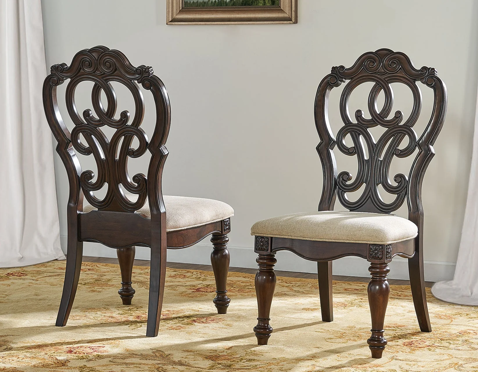 Royale Brown Pecan Dining Room Set - Image 6