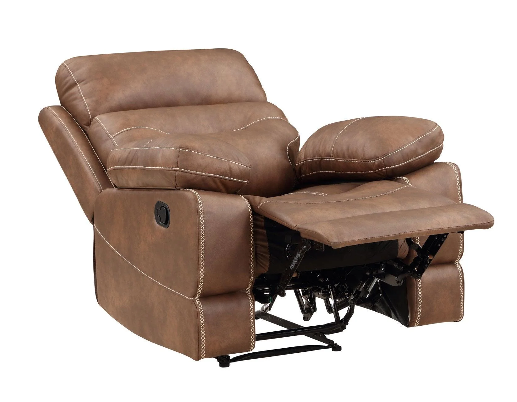 Rudger 3-Piece Brown Manual Motion Reclining Set - Image 10