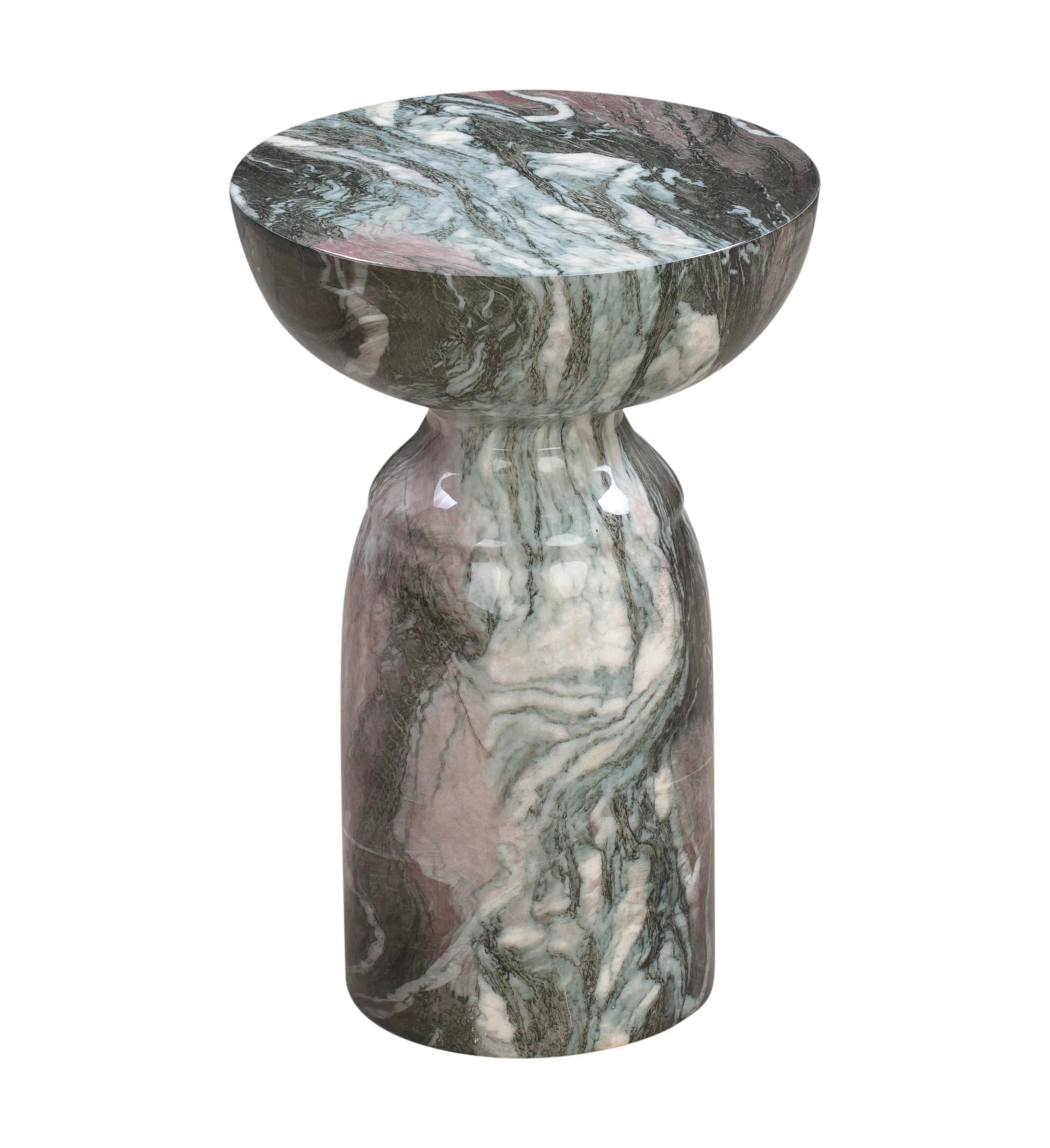 Rue Marble Indoor / Outdoor Round Side Table - Image 13