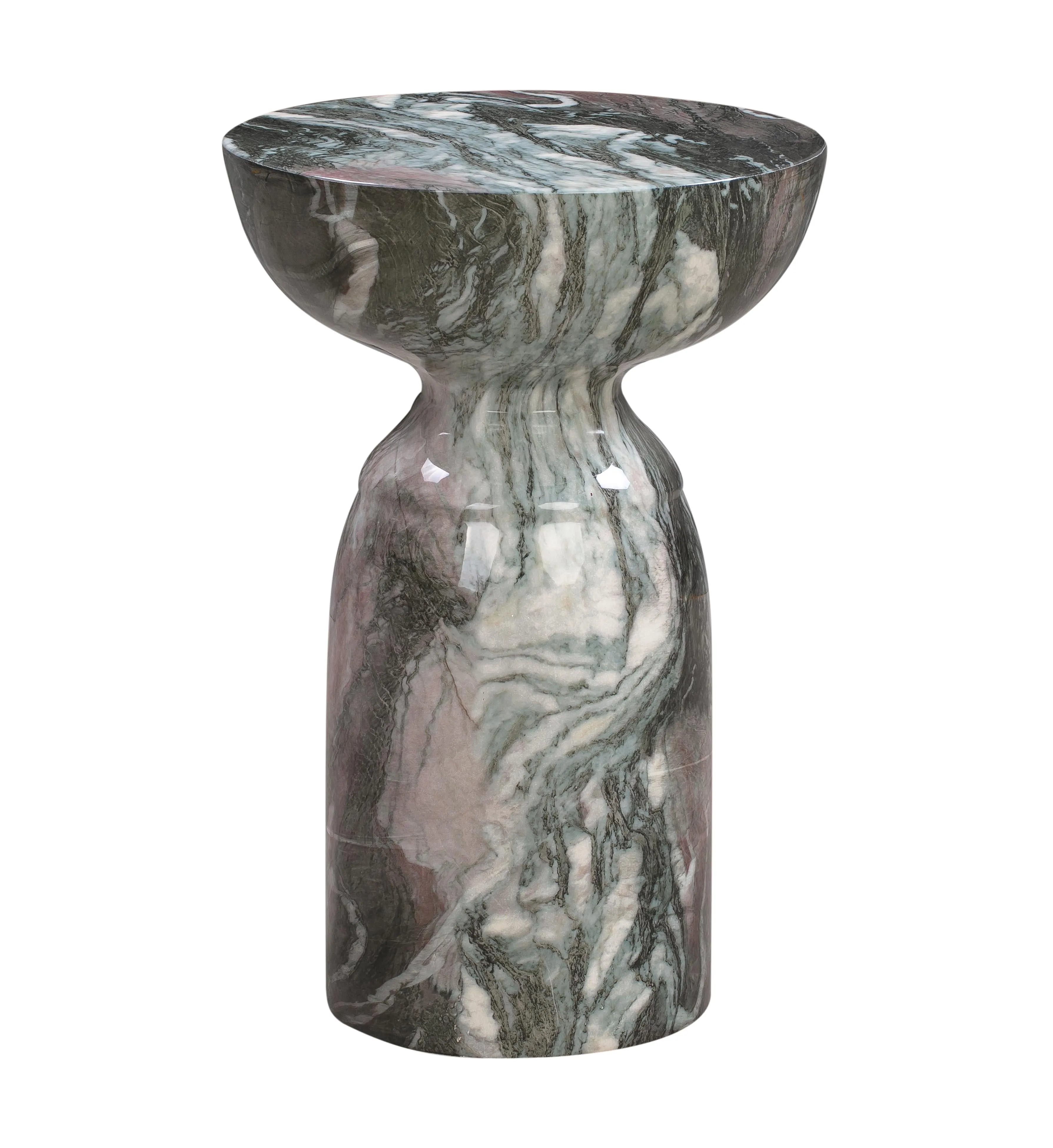 Rue Marble Indoor / Outdoor Round Side Table - Image 15