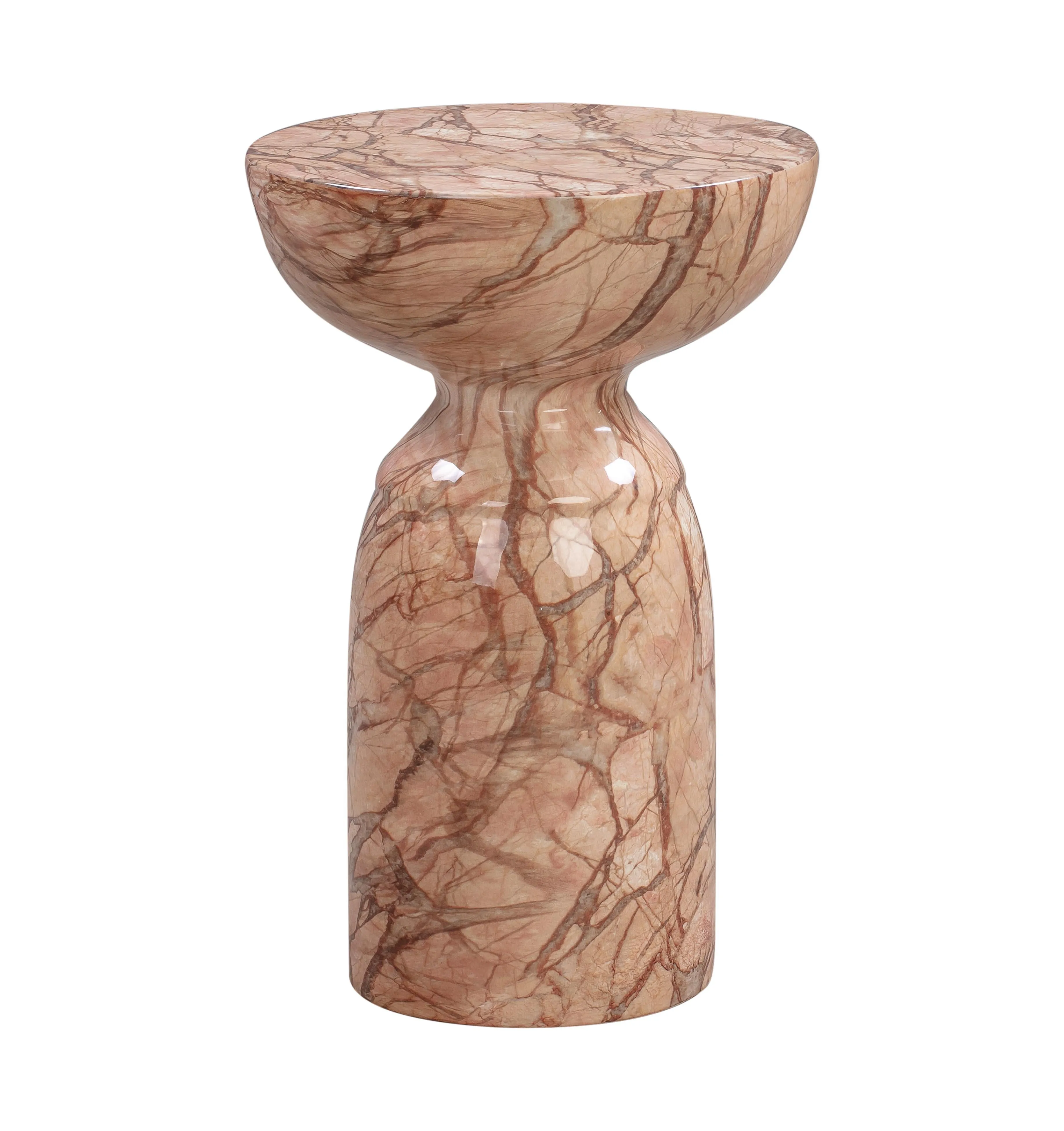 Rue Marble Indoor / Outdoor Round Side Table - Image 3