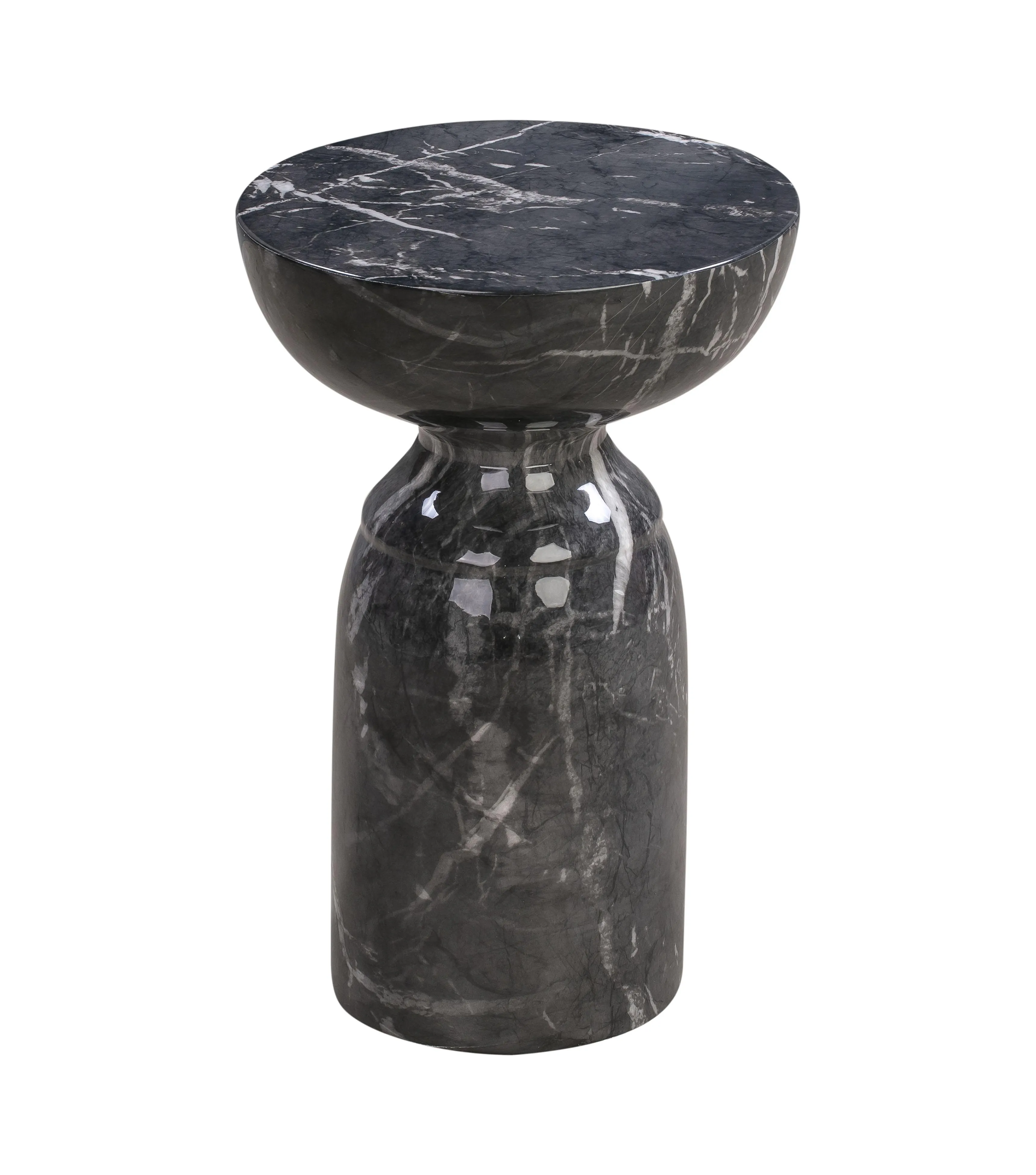 Rue Marble Indoor / Outdoor Round Side Table - Image 7