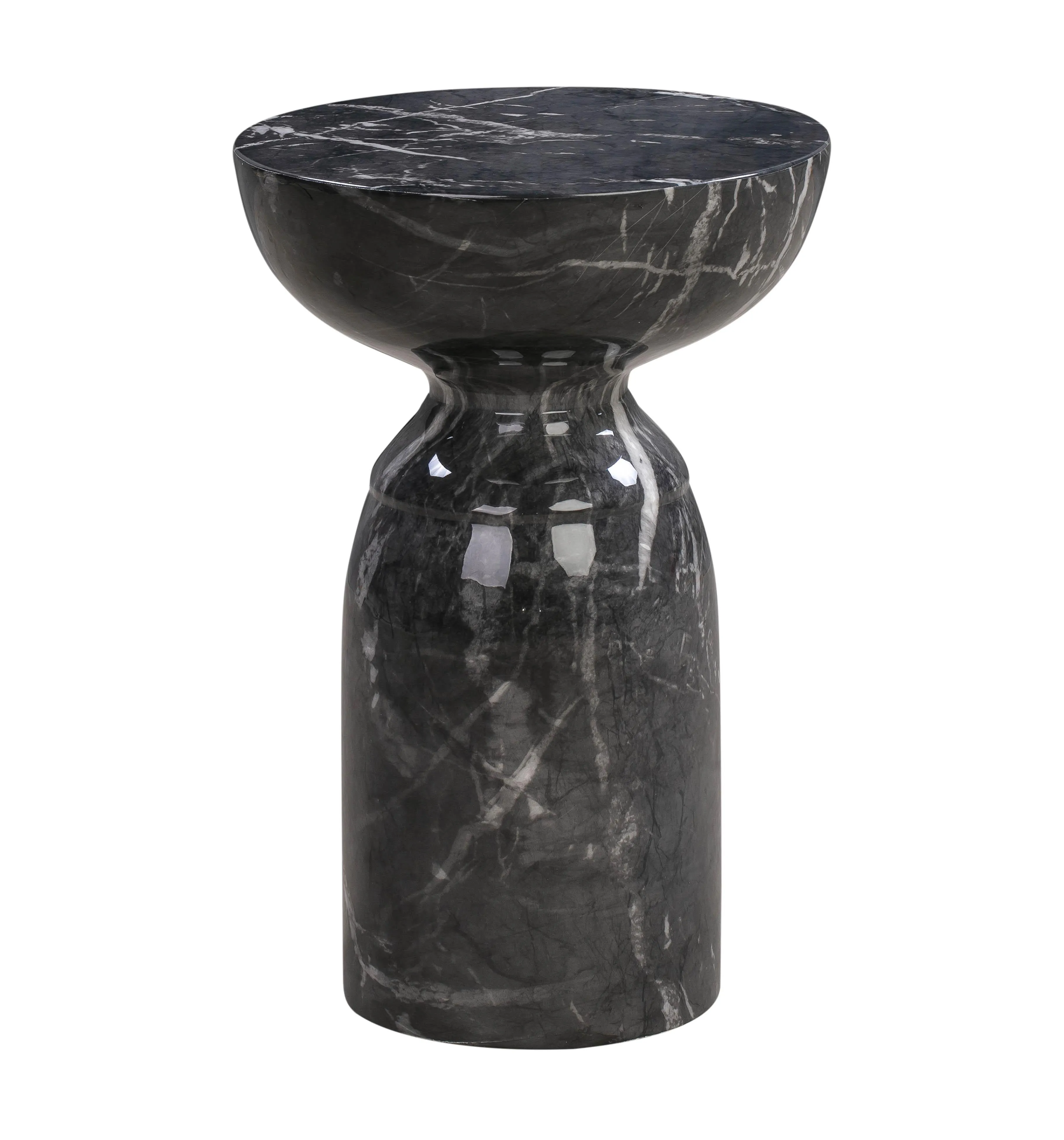 Rue Marble Indoor / Outdoor Round Side Table - Image 9
