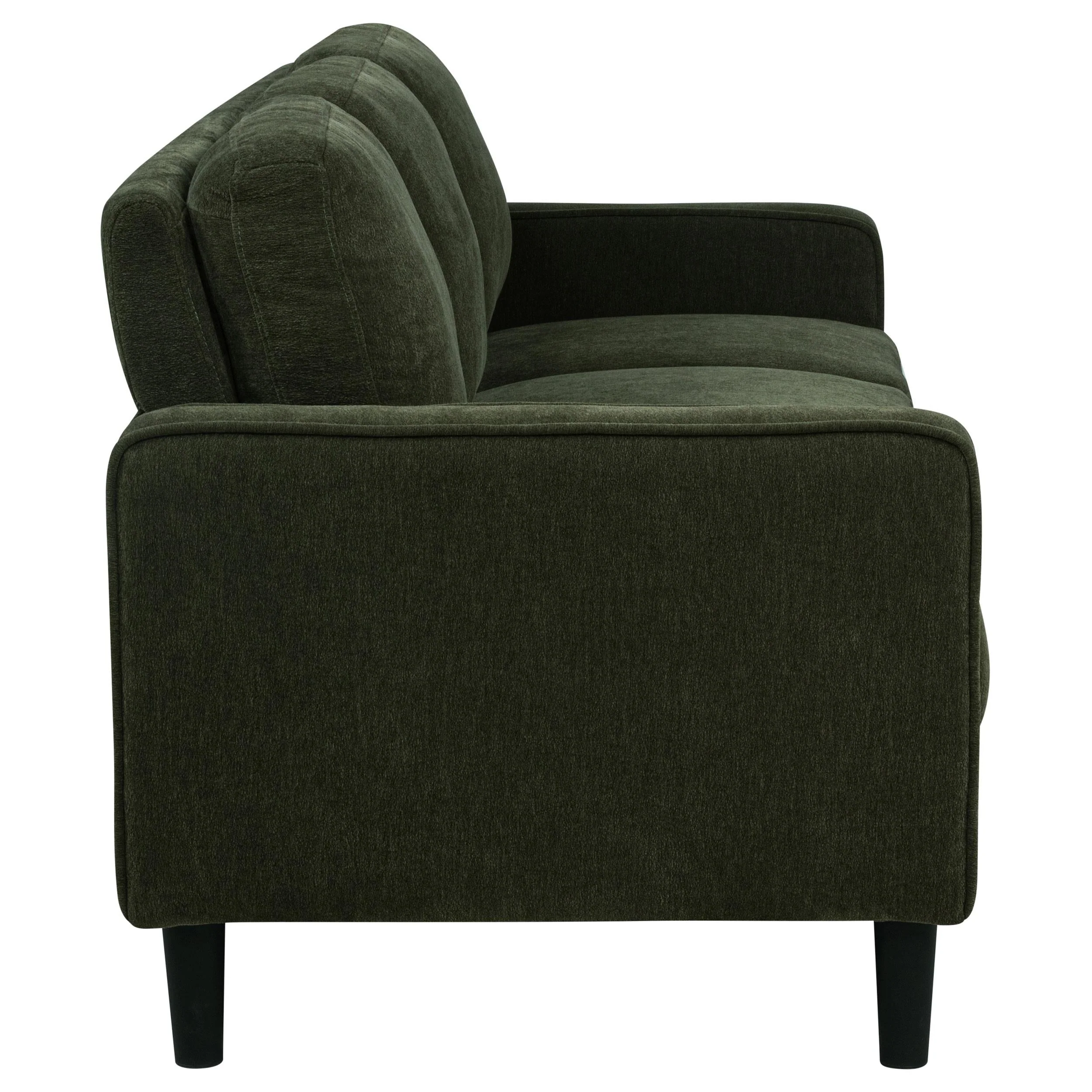 Ruth Matcha Green 77-inch Fabric Upholstered Track Arm Sofa - Image 7