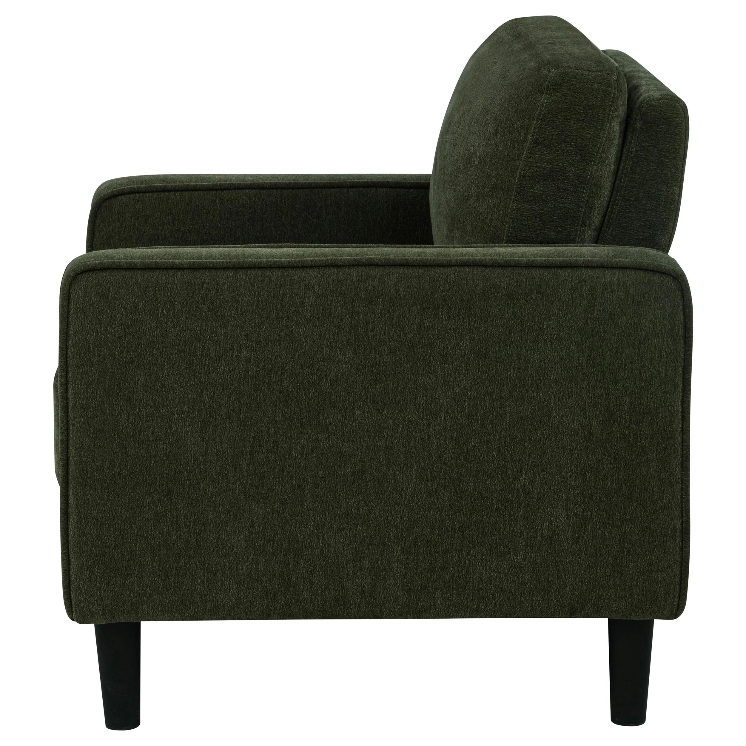 Ruth Matcha Green Fabric Upholstered Track Arm Accent Chair - Image 4