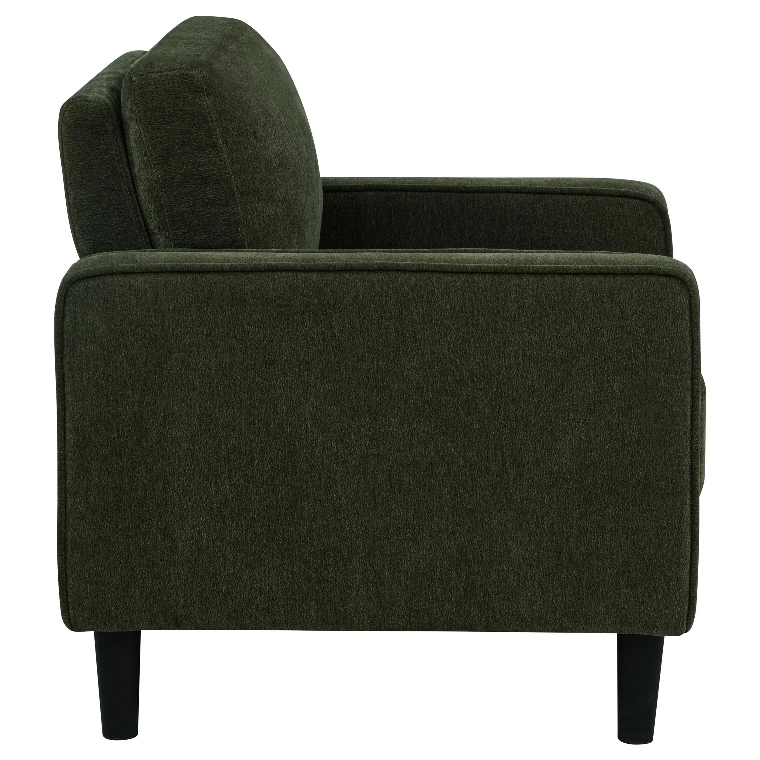 Ruth Matcha Green Fabric Upholstered Track Arm Accent Chair - Image 7