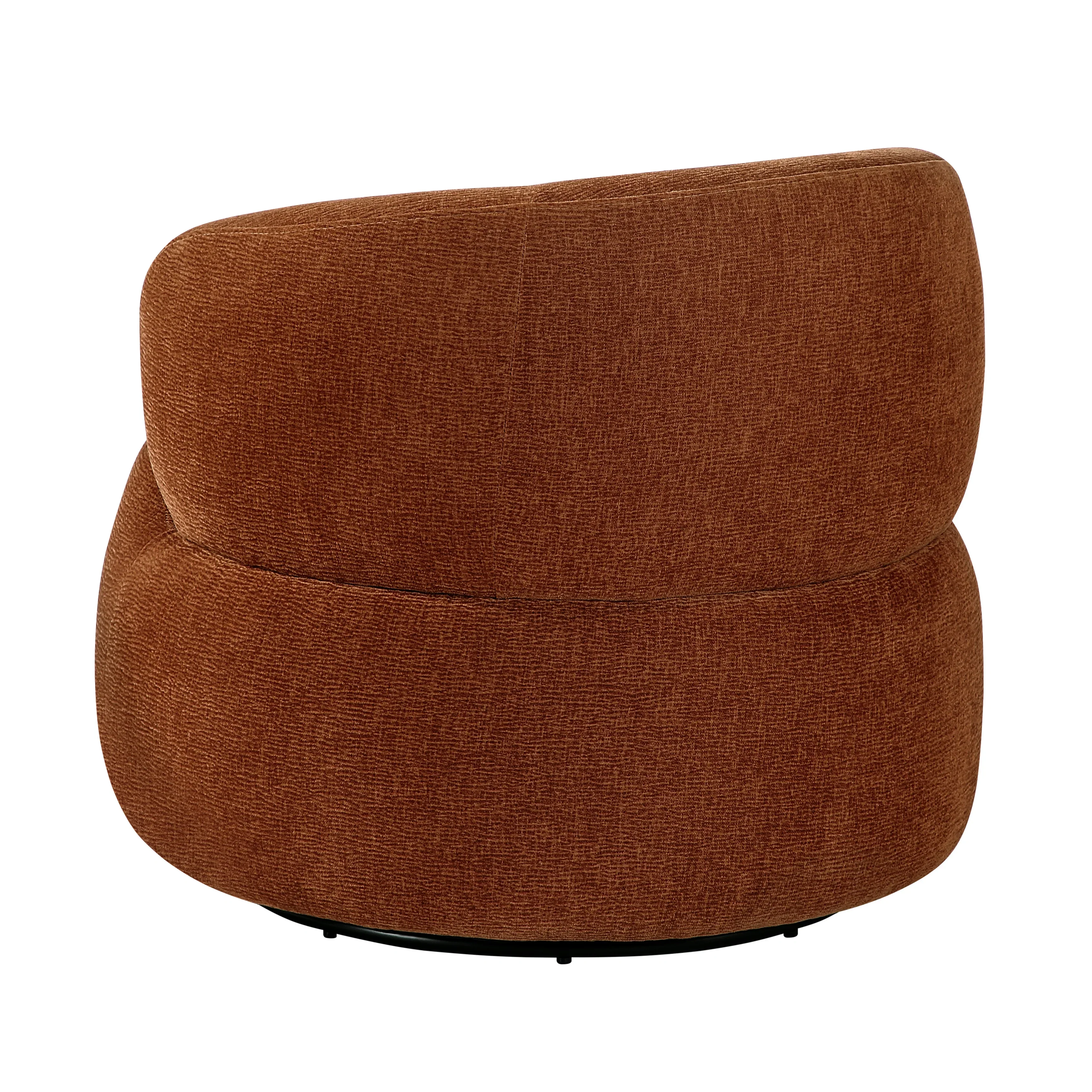 Ruvo Rusty Orange Swivel Accent Chair - Image 4