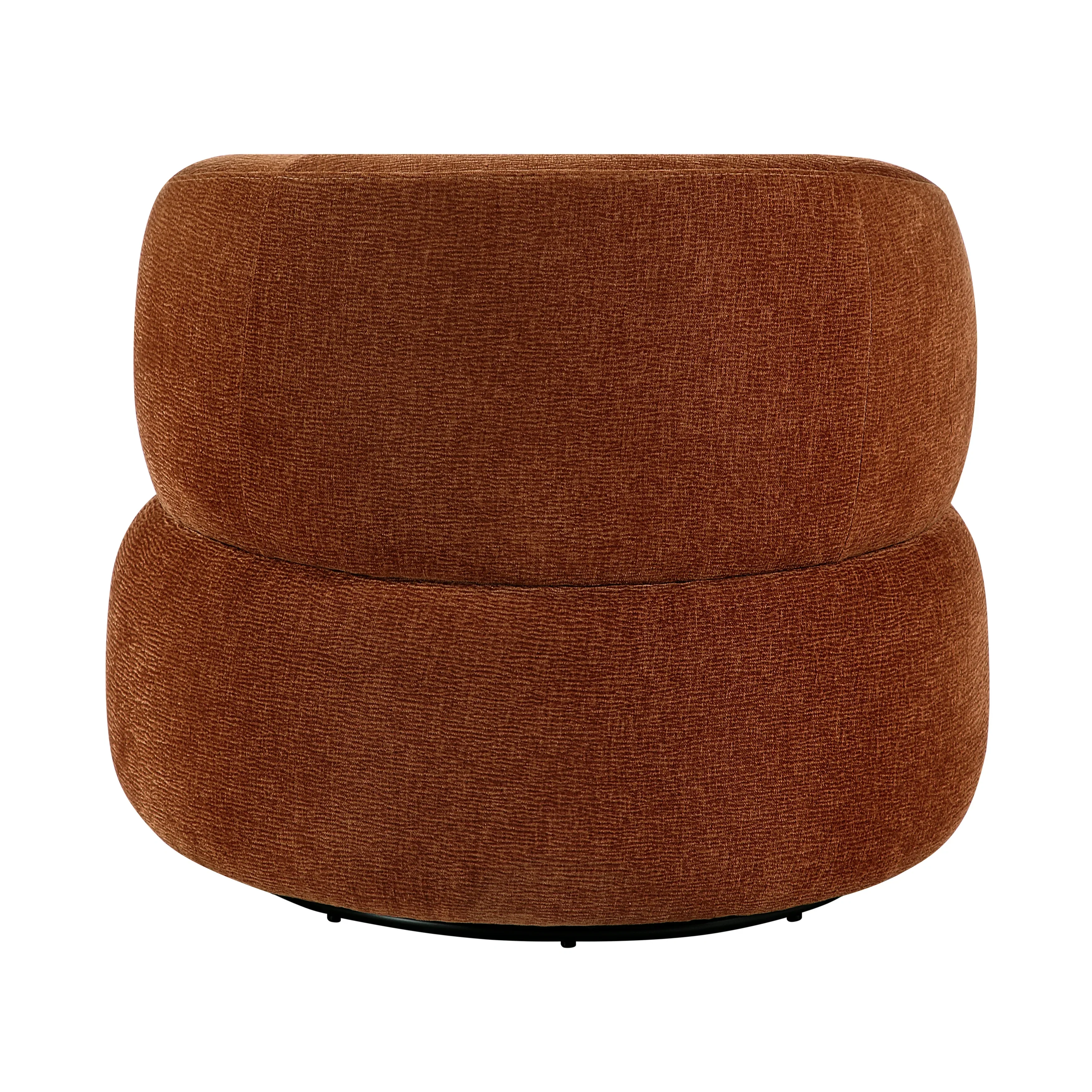 Ruvo Rusty Orange Swivel Accent Chair - Image 5