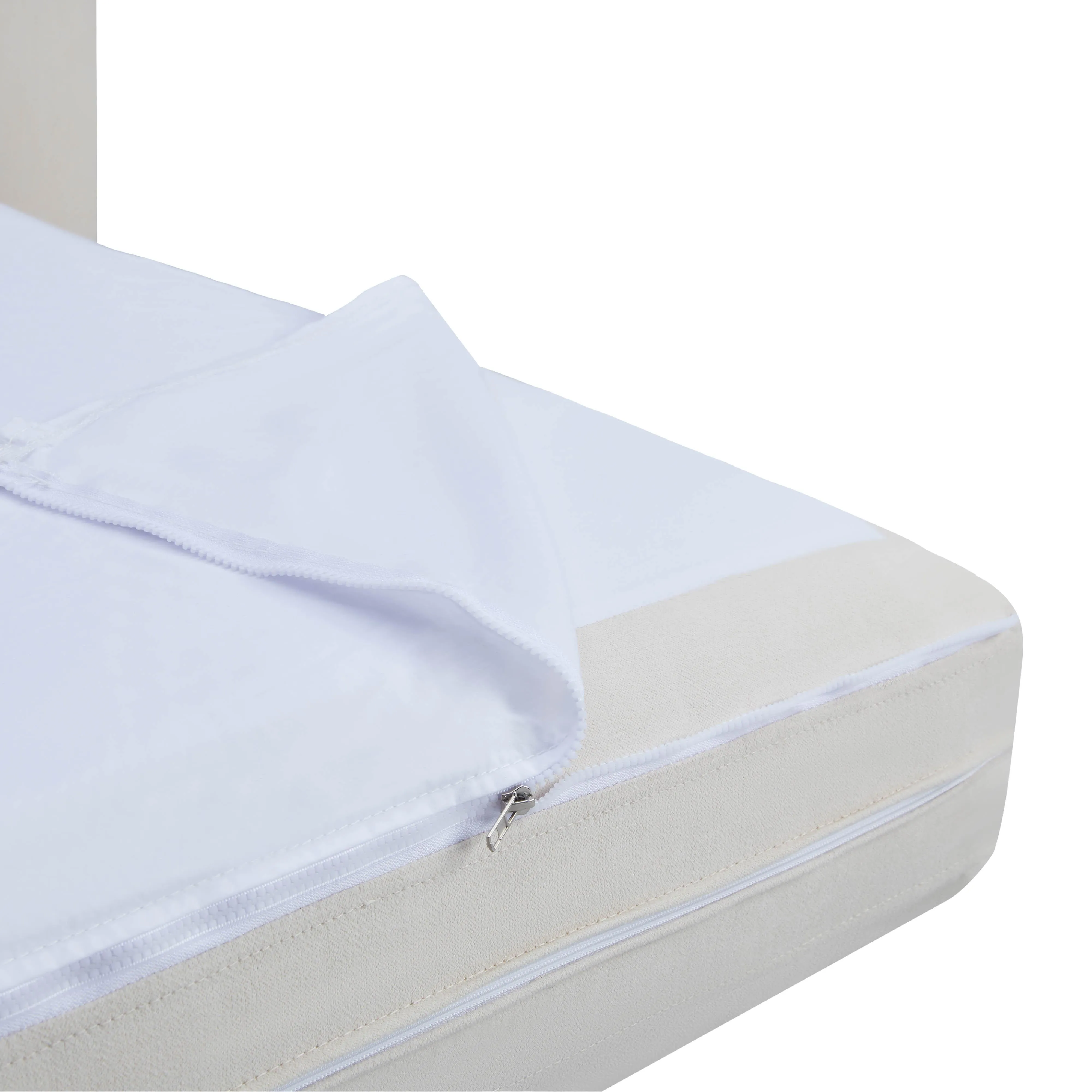 Ryan 91" Cream Upcycled Performance Linen Sofa Bed - Image 8