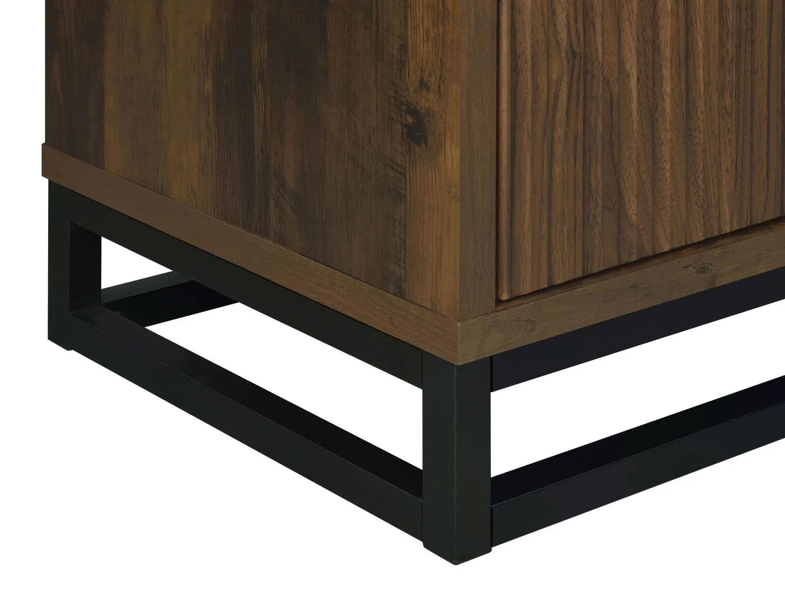 Ryatt Dark Pine 4-Door Engineered Wood Accent Cabinet - Image 10