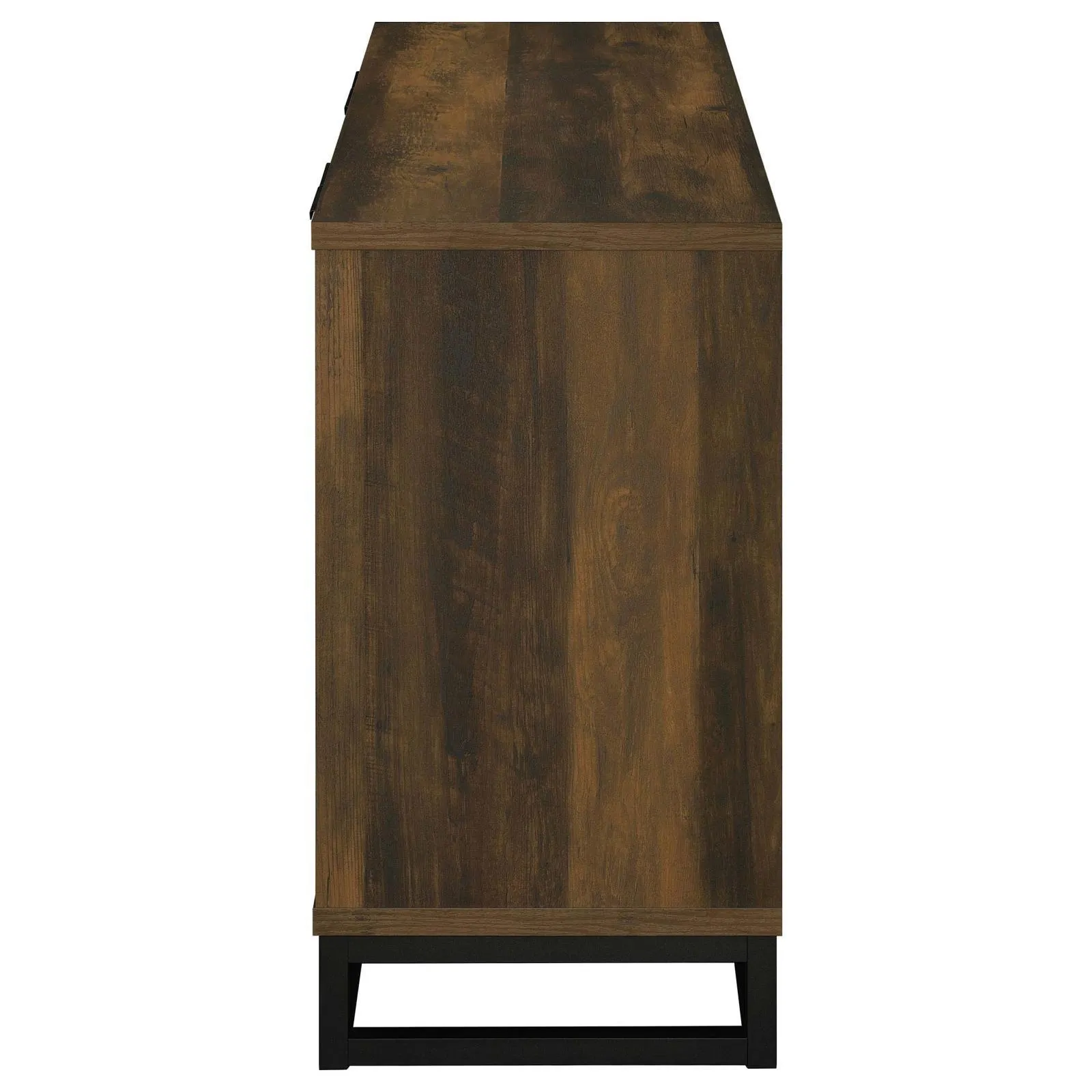 Ryatt Dark Pine 4-Door Engineered Wood Accent Cabinet - Image 5