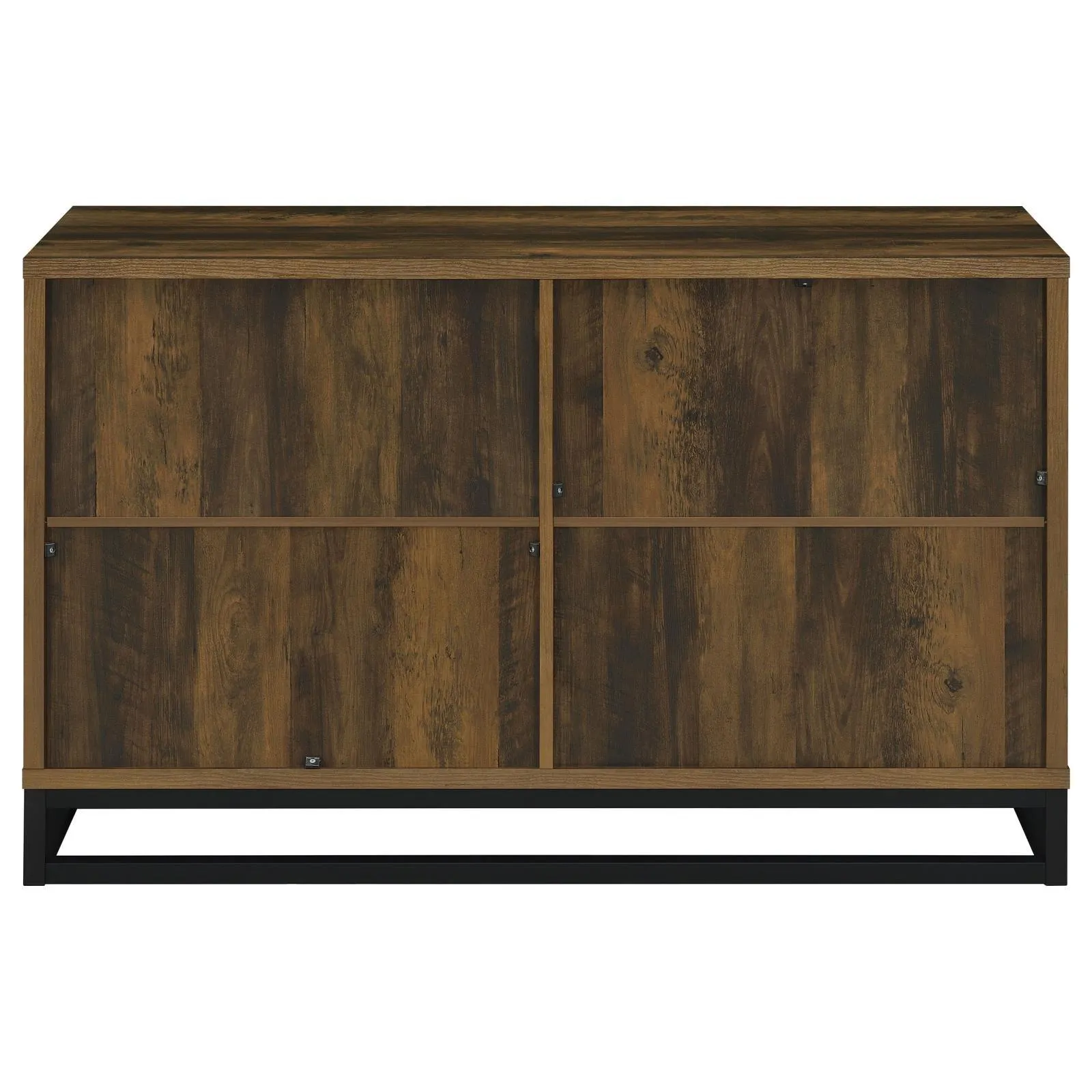 Ryatt Dark Pine 4-Door Engineered Wood Accent Cabinet - Image 7