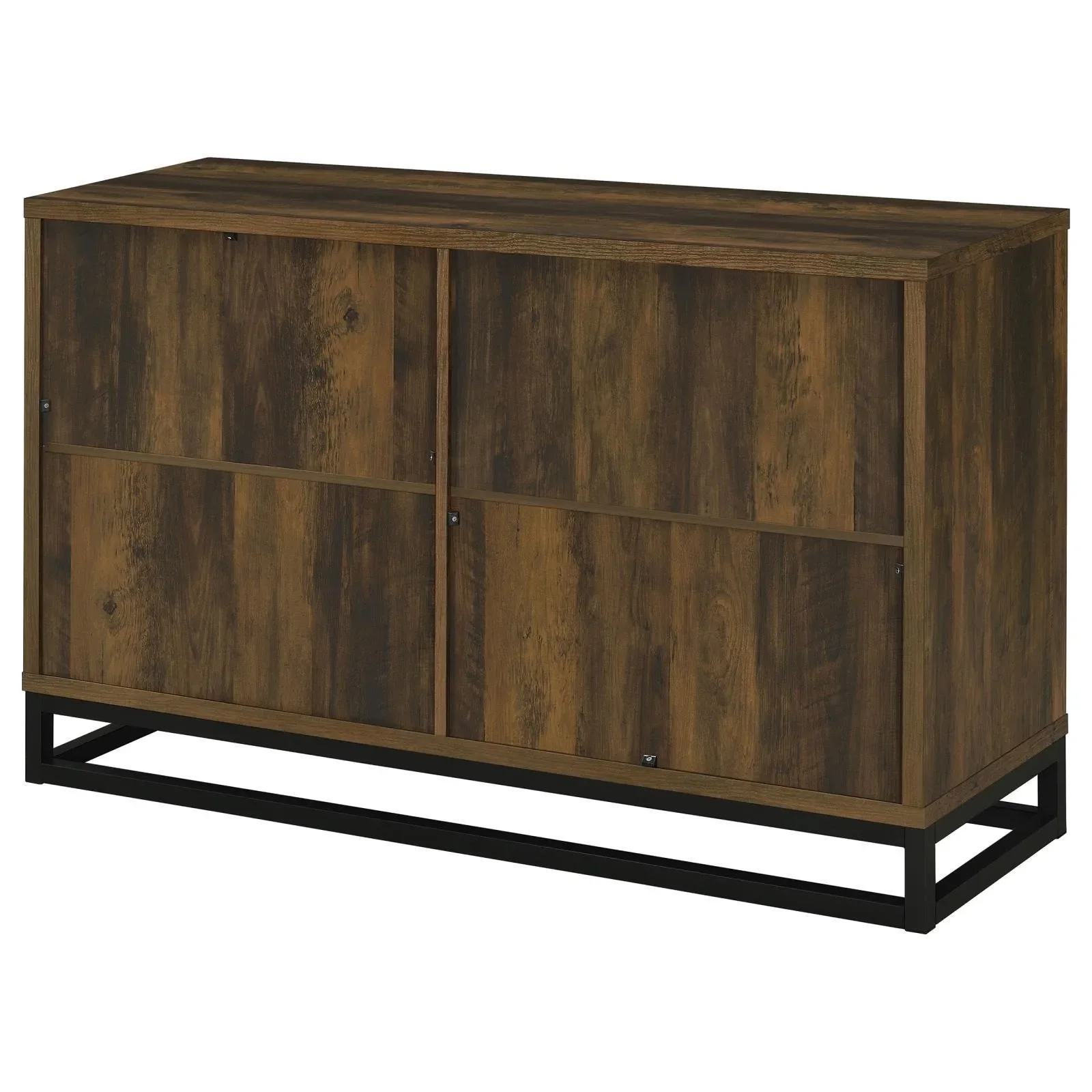 Ryatt Dark Pine 4-Door Engineered Wood Accent Cabinet - Image 8