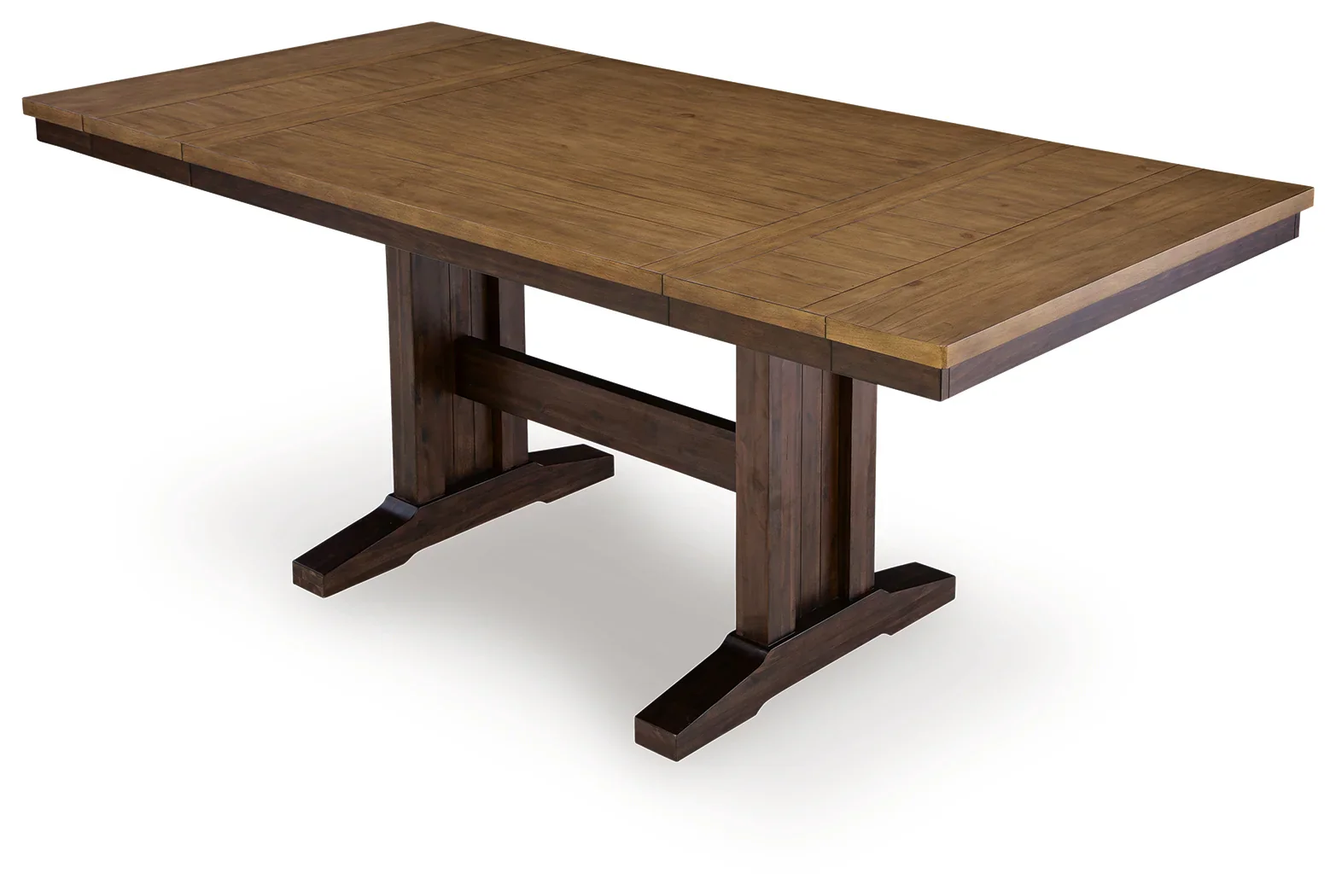 Rylandeen Light Brown/Dark Brown Counter Height Dining Table and 4 Barstools - Image 3