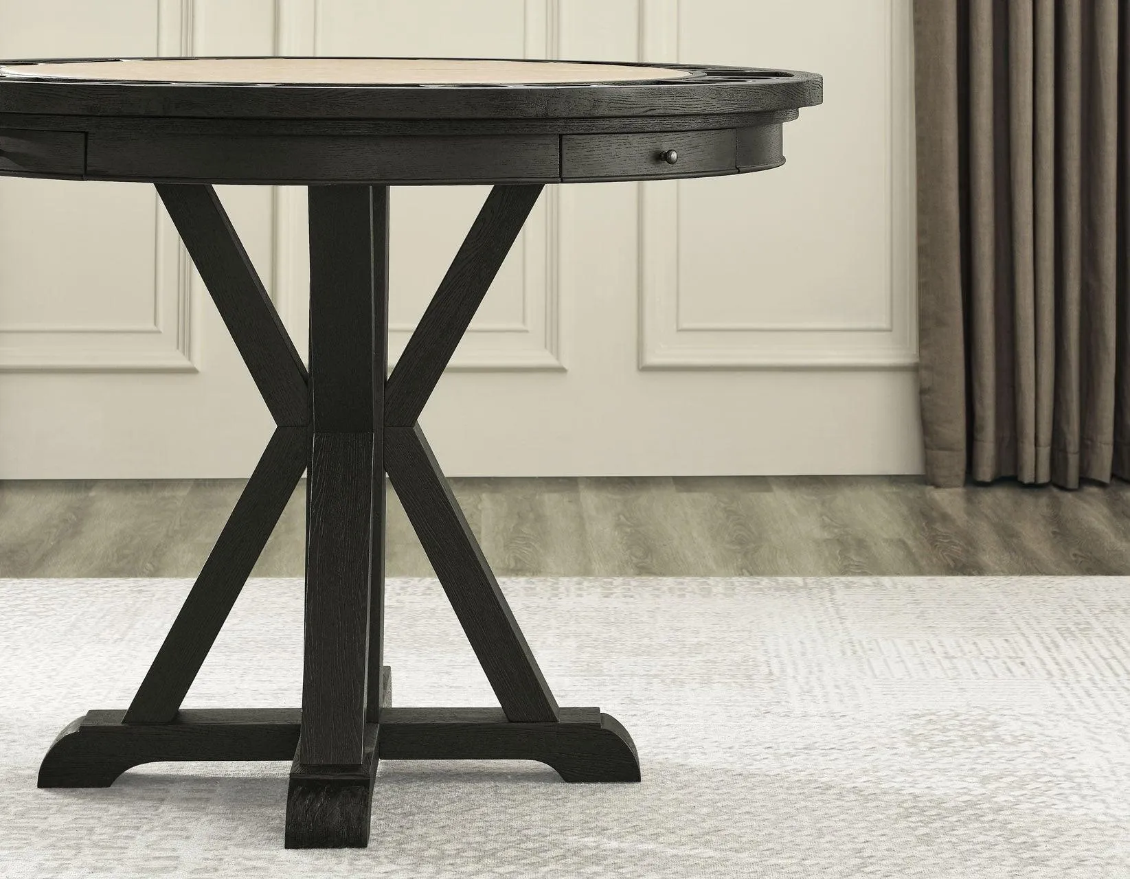 Rylie 6-PIece Counter Game Dining Set, Black Finish - Image 14