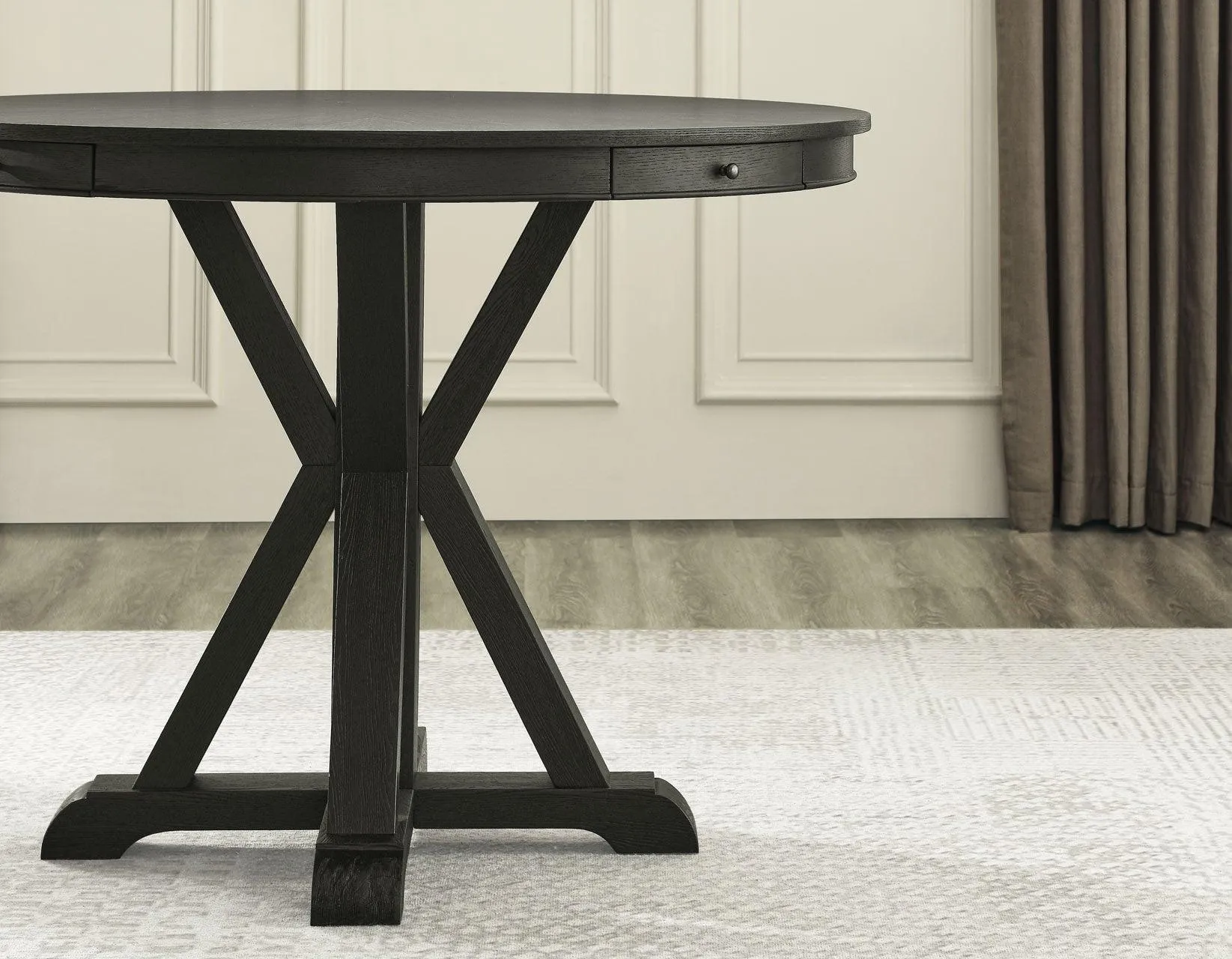Rylie 6-PIece Counter Game Dining Set, Black Finish - Image 15
