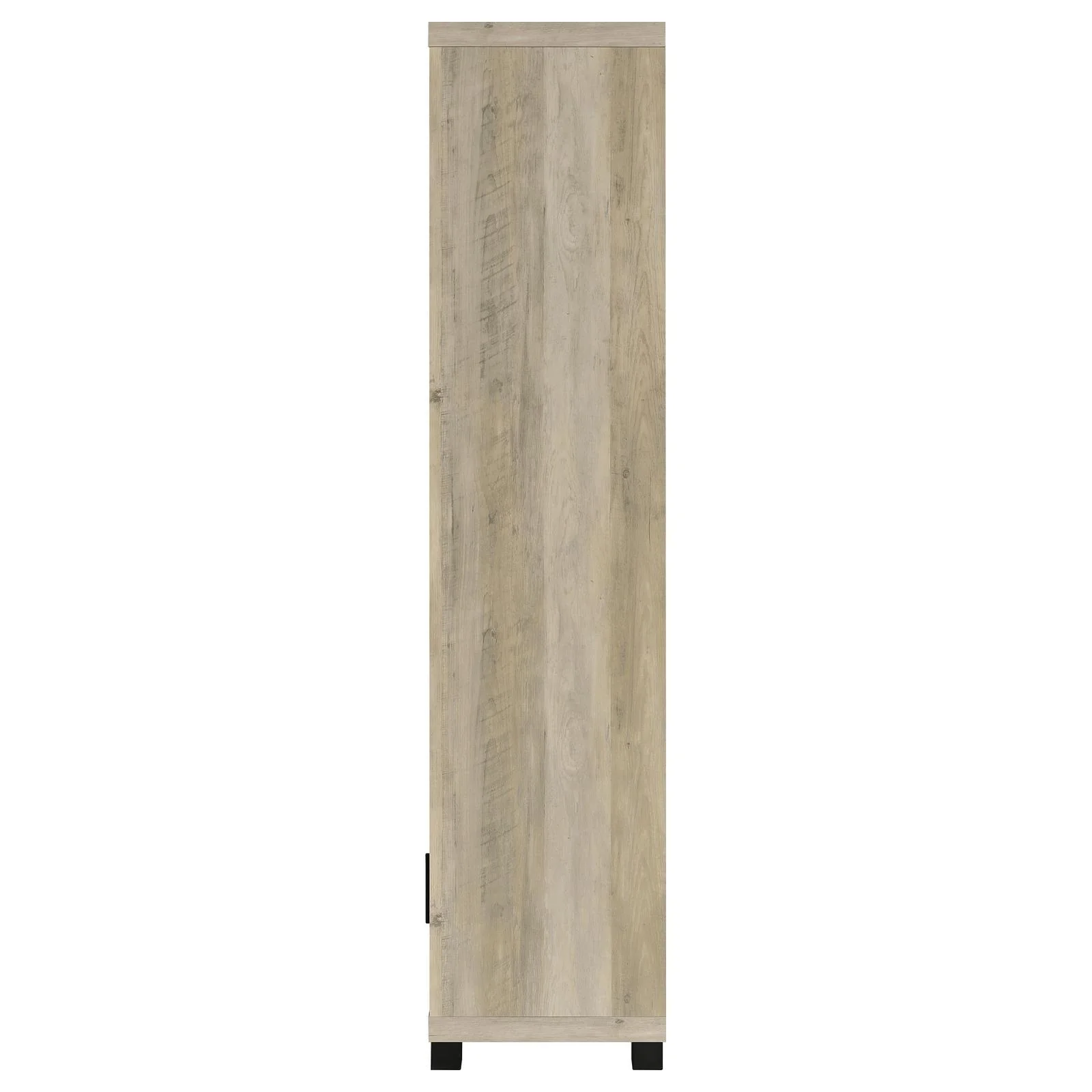 Sachin Antique Pine 3-shelf Media Tower With Storage Cabinet - Image 4