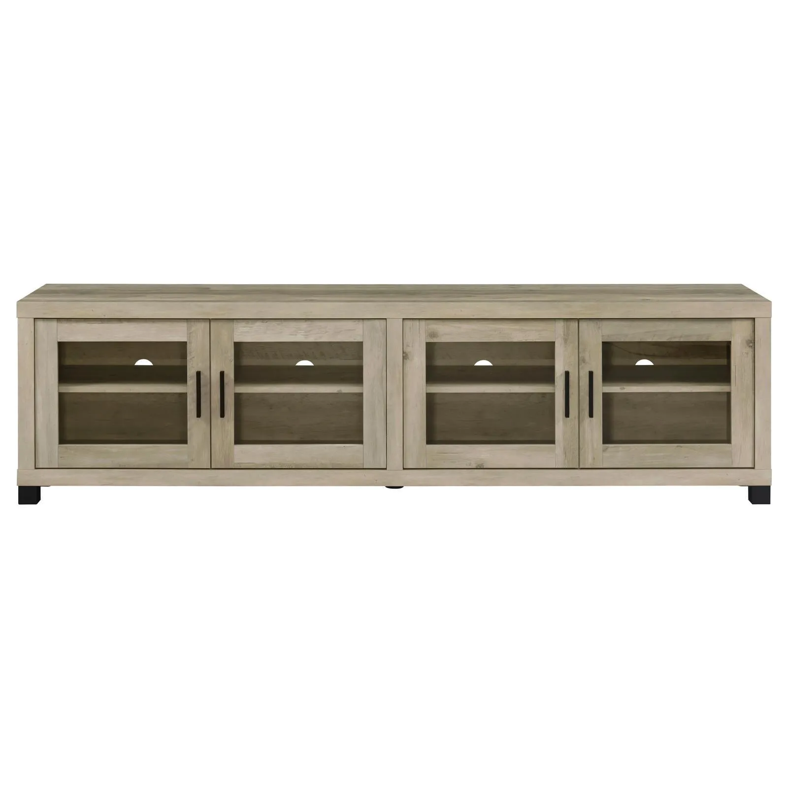 Sachin Rectangular TV Console with Glass Doors - Image 4