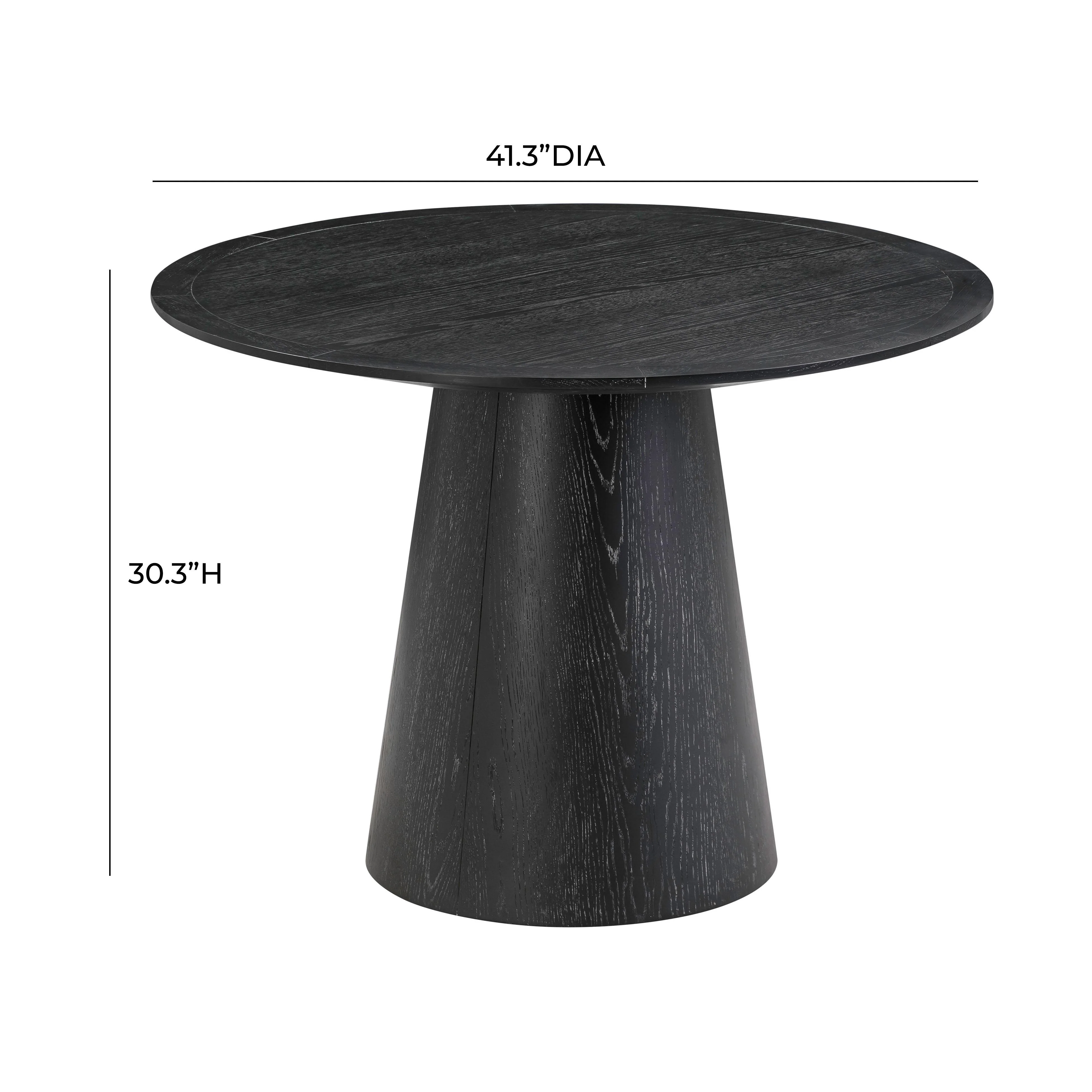 Sahara Black Oak 41" Round Dining Table - Image 6