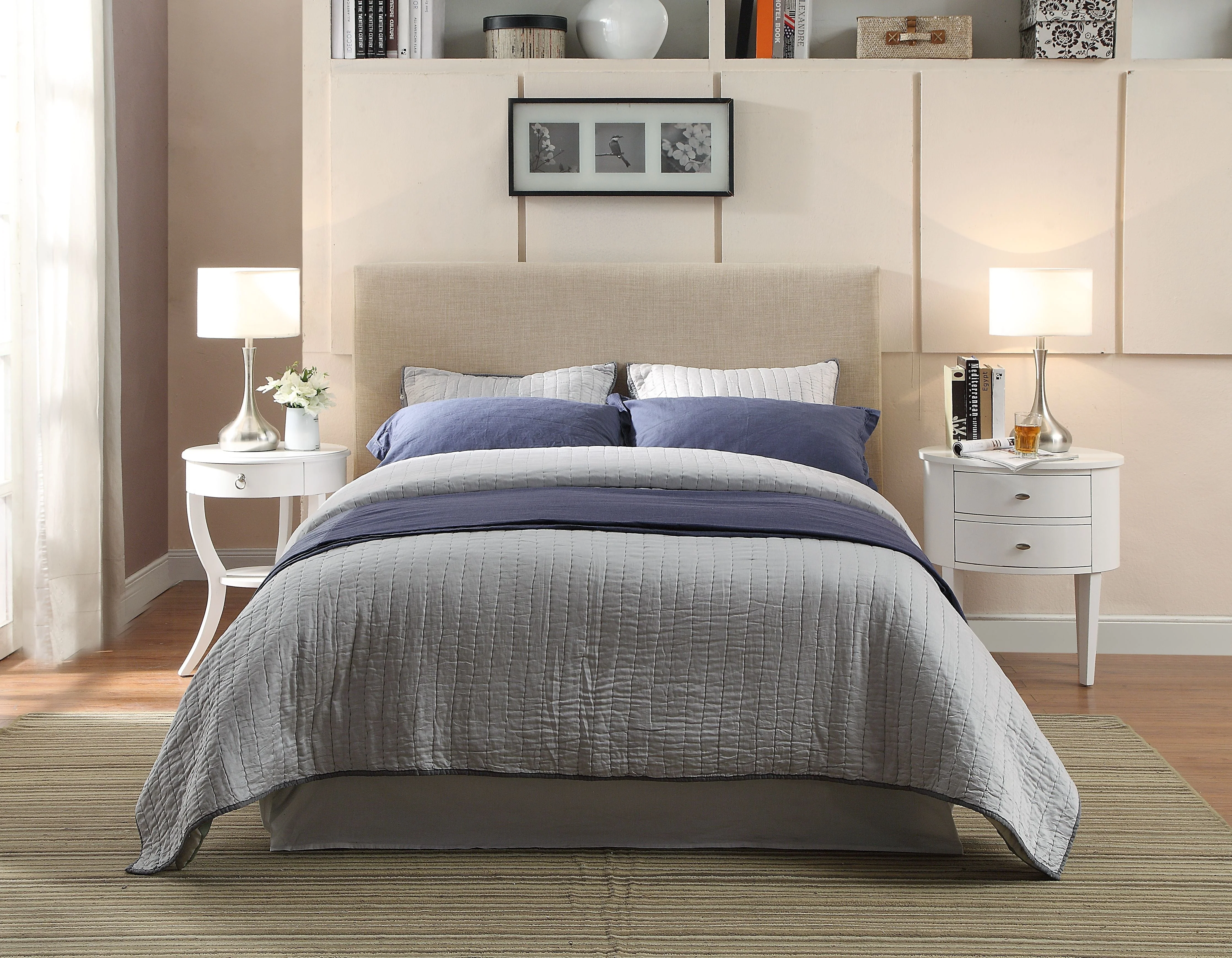 Saint Pierre Upholstered Headboard in Toast Linen - Image 2