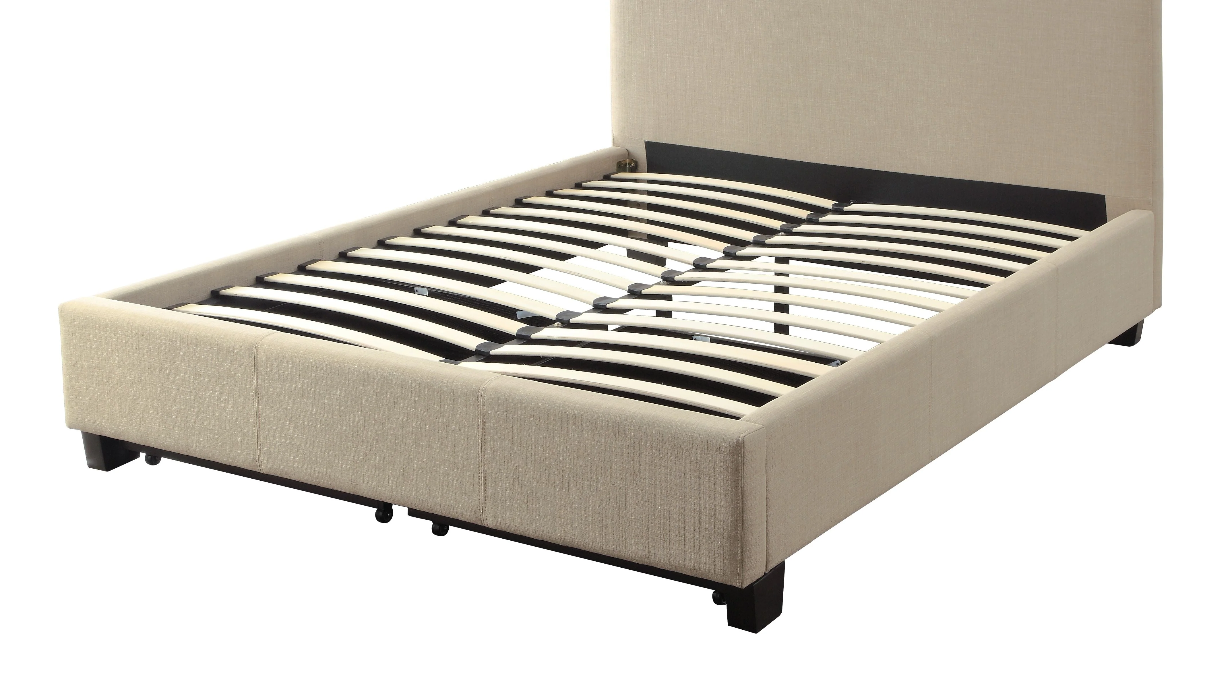 Saint Pierre Upholstered Platform Storage Bed in Toast Linen - Image 8