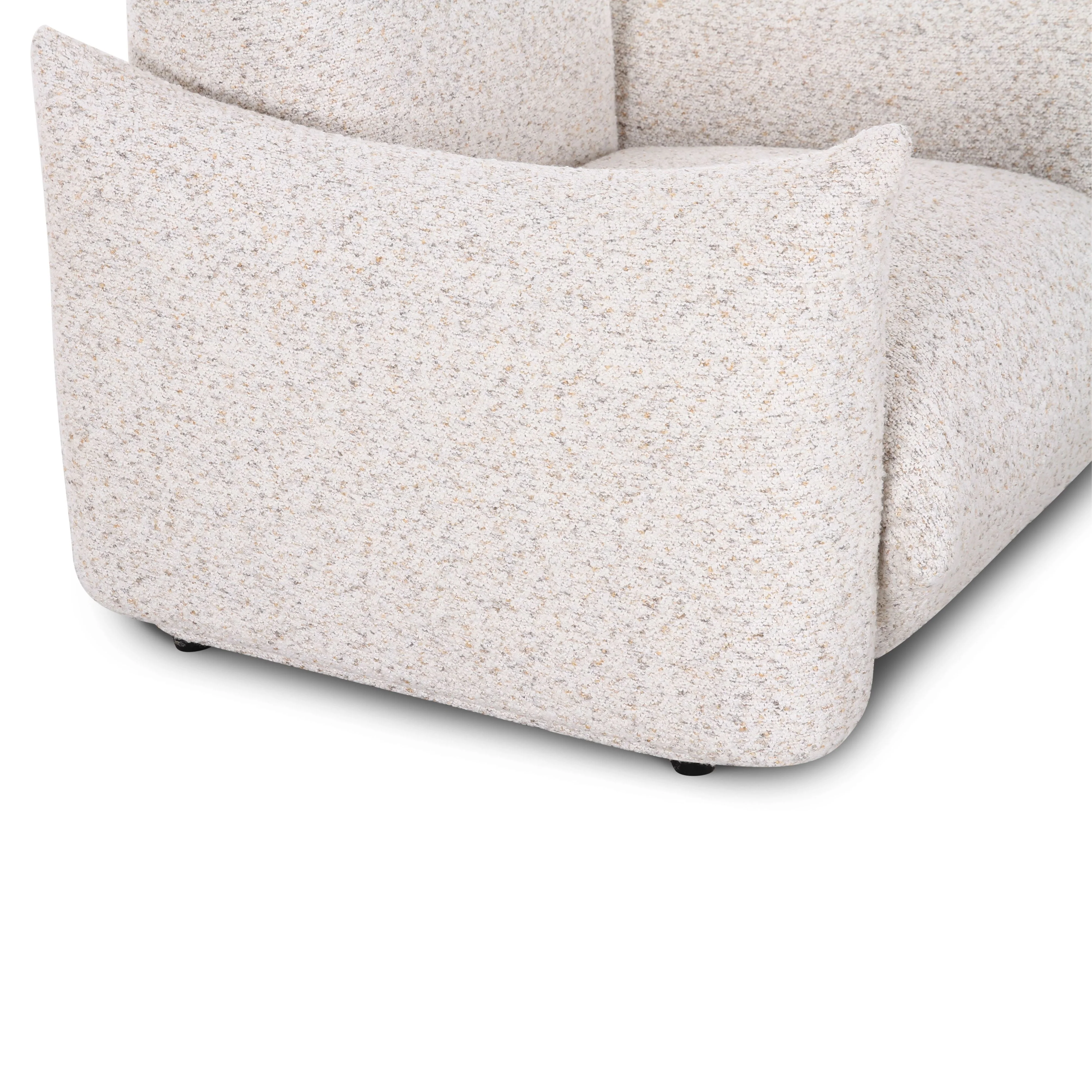 Saint Tropez Nubby Fabric Armchair in Sand - Image 4