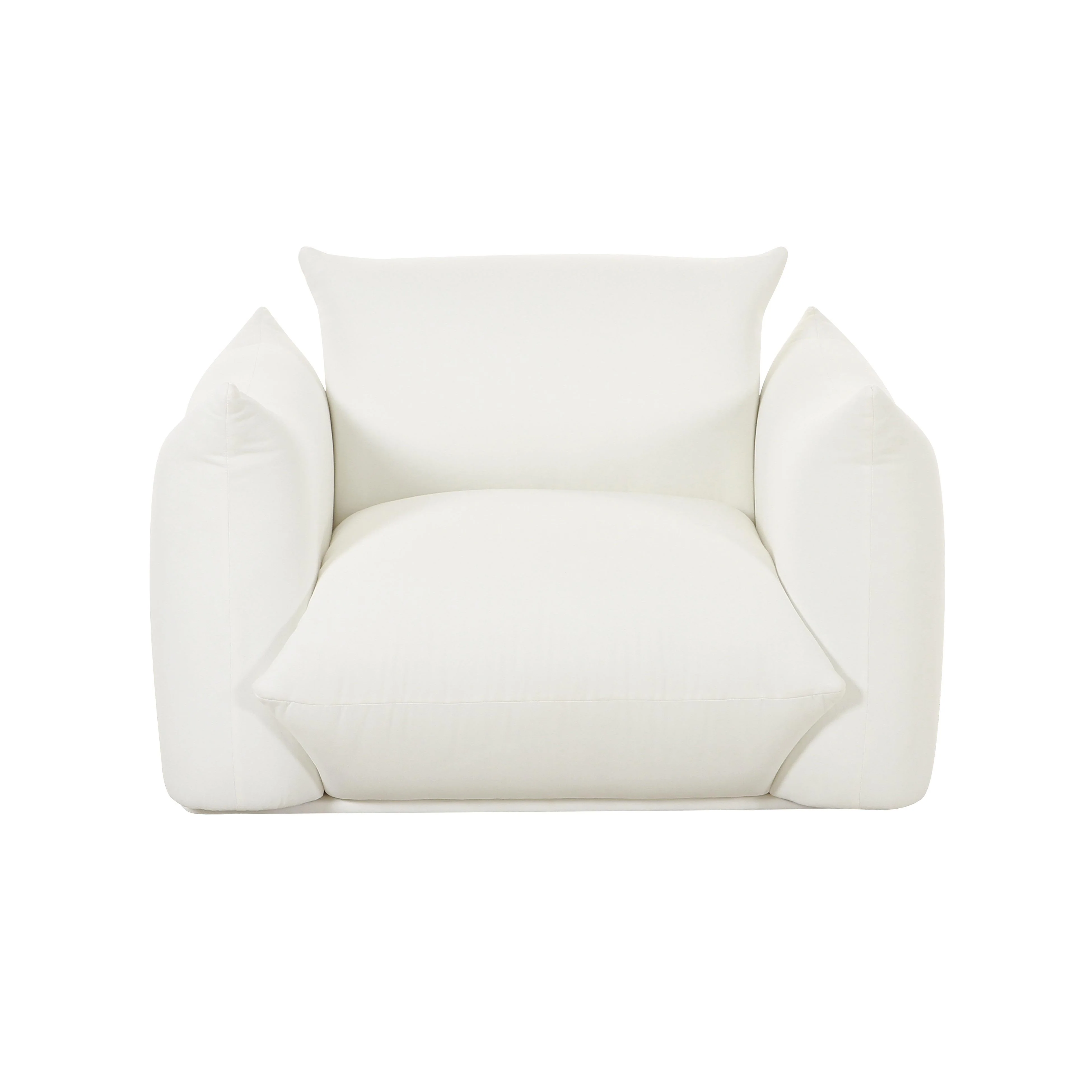 Saint Tropez Pearl Performance Fabric Stuffed Armchair