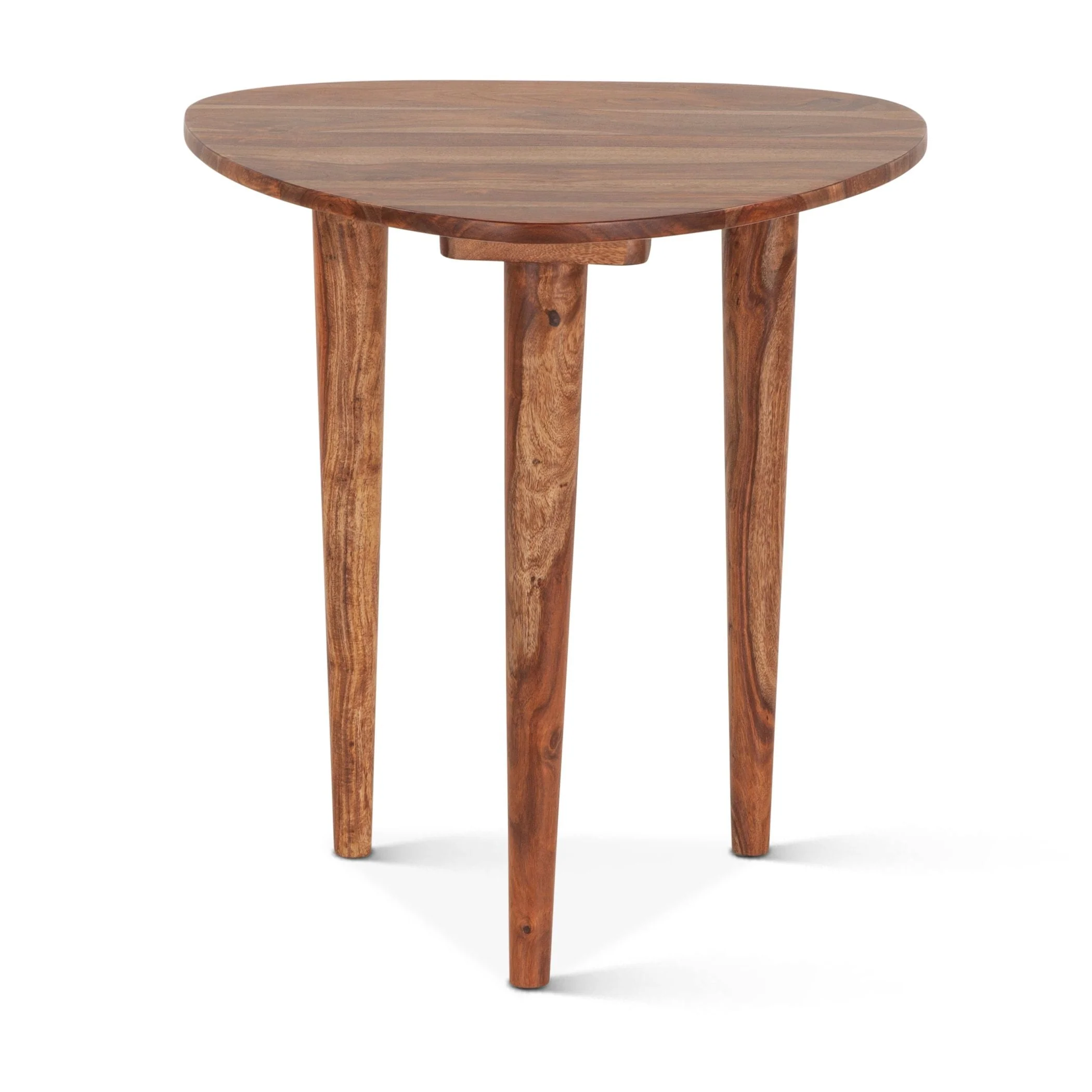 Salem 23" Side Table in Natural Sheesham Wood - Image 2