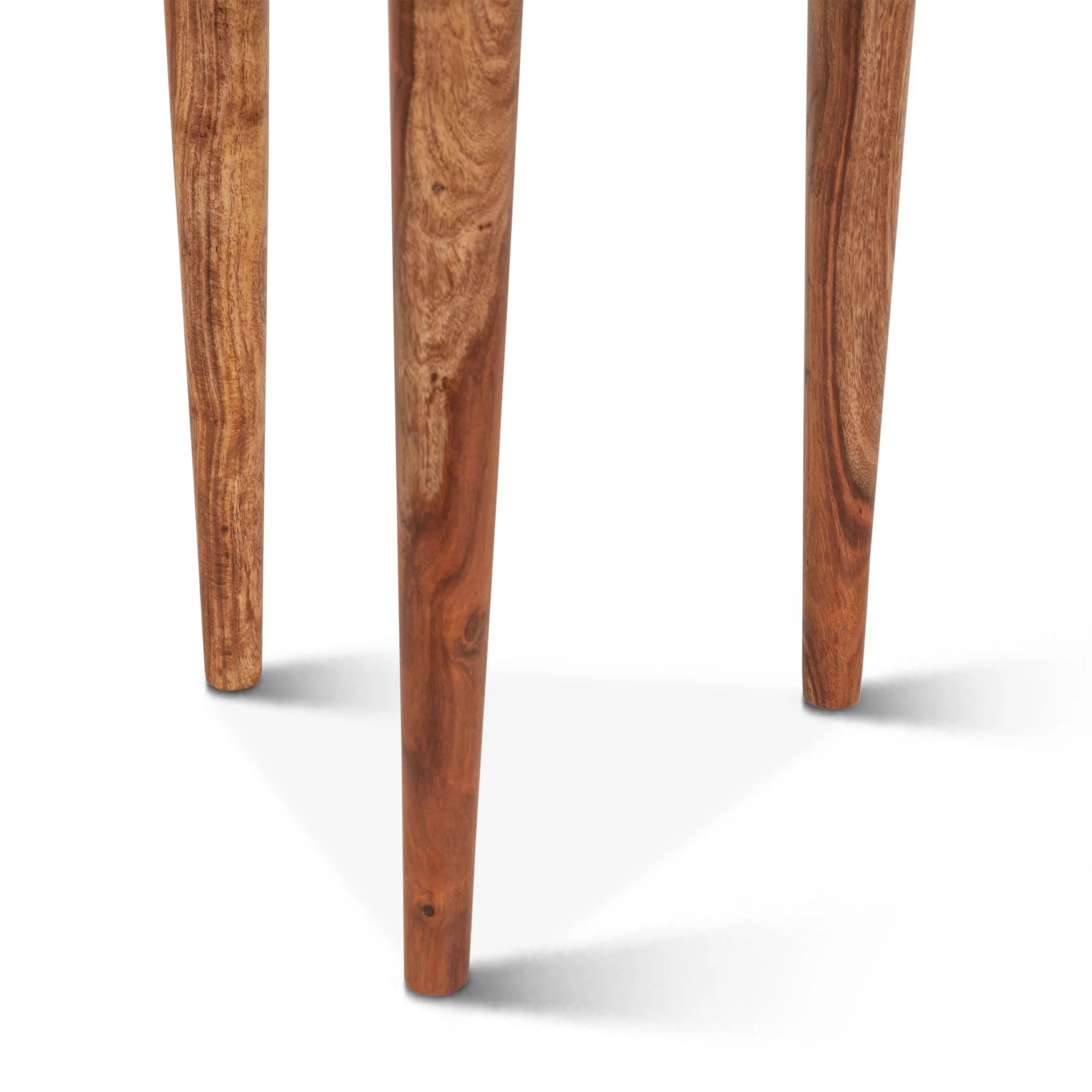 Salem 23" Side Table in Natural Sheesham Wood - Image 5