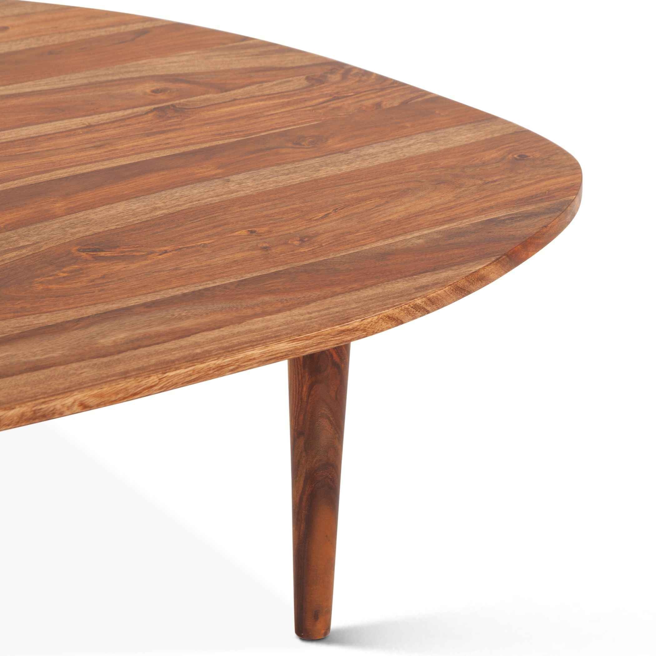 Salem 37" Coffee Table in Natural Sheesham Wood - Image 4