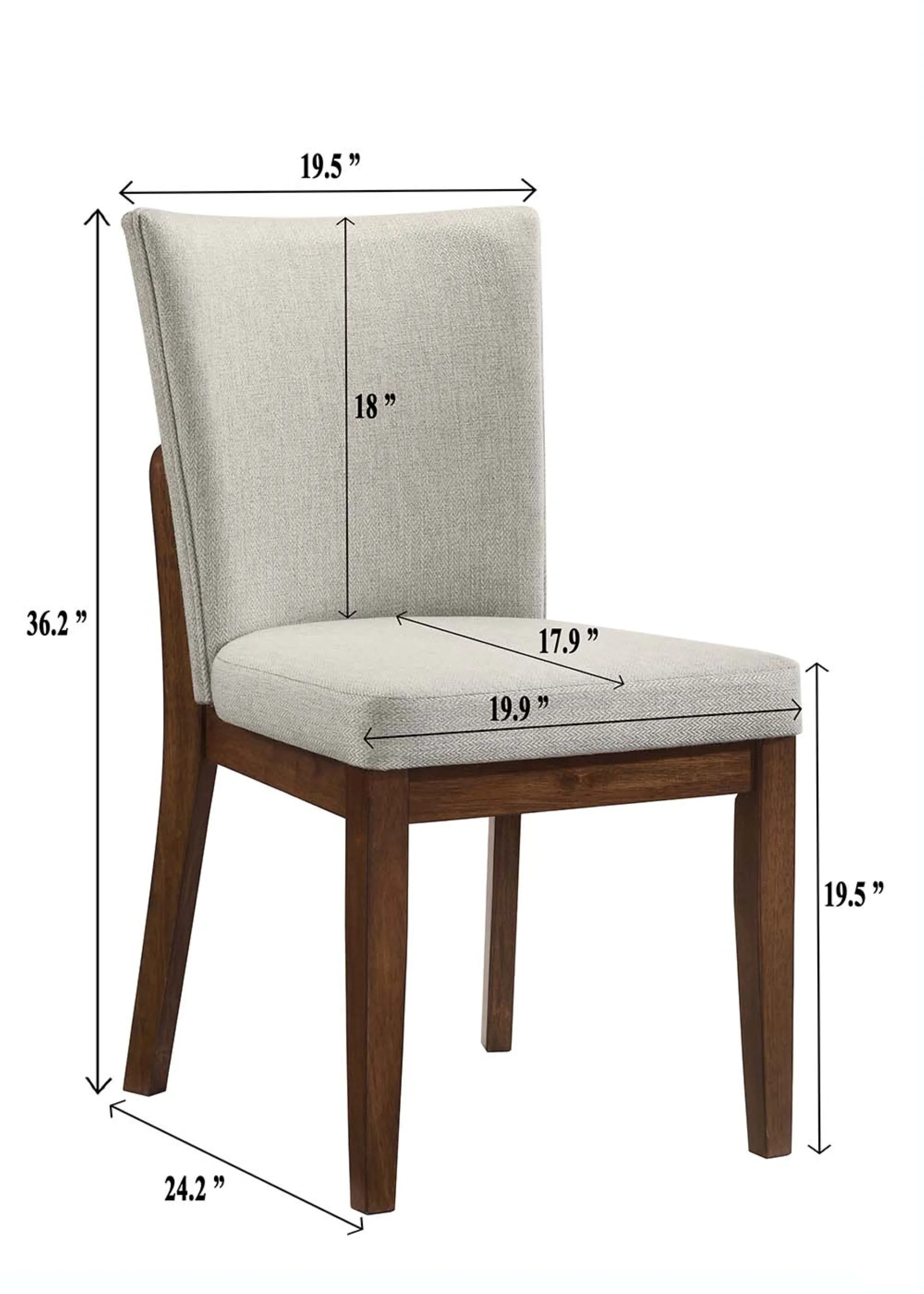 Salerno Beige and Brown Dining Set - Image 16