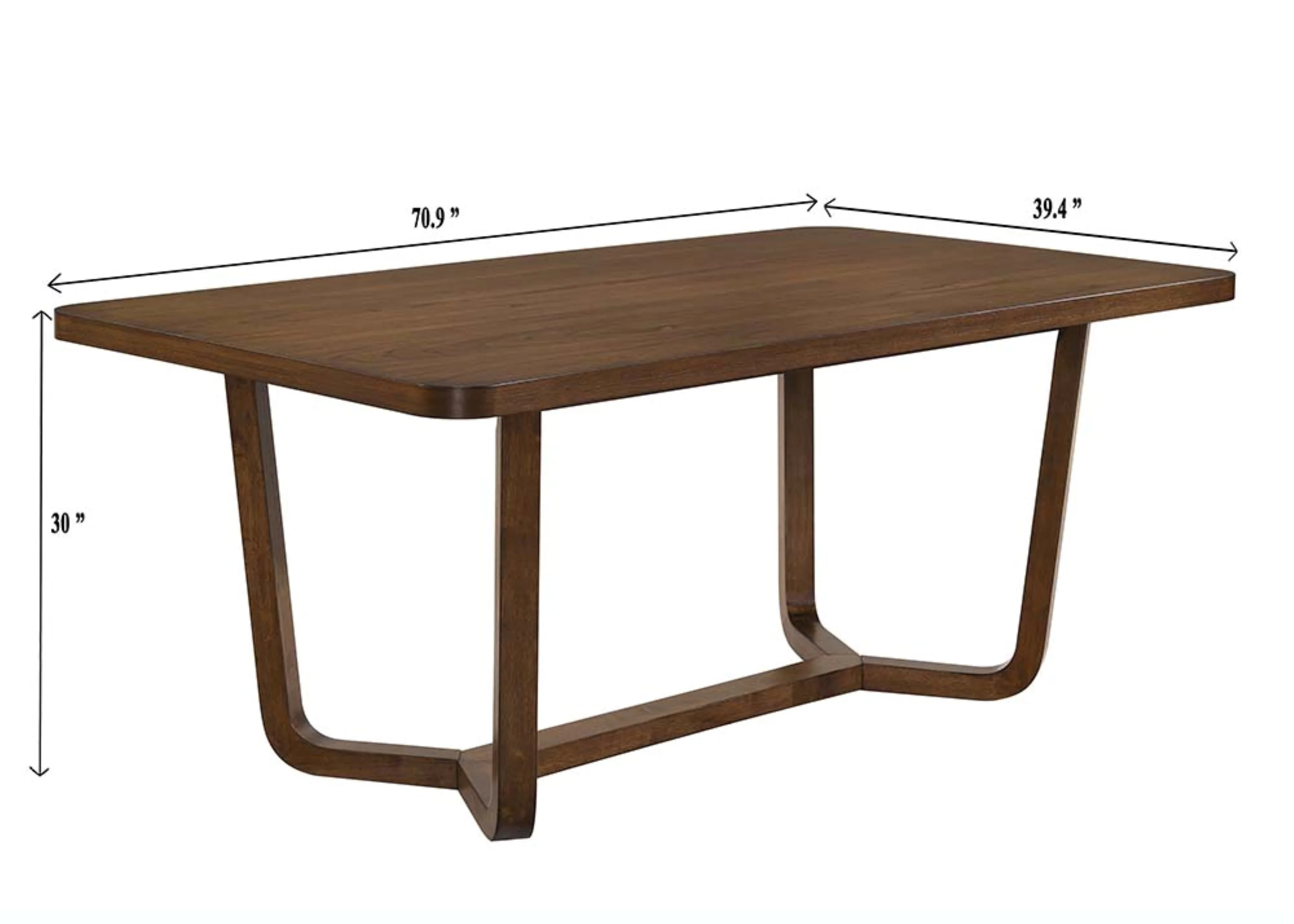 Salerno Brown Dining Table - Image 7