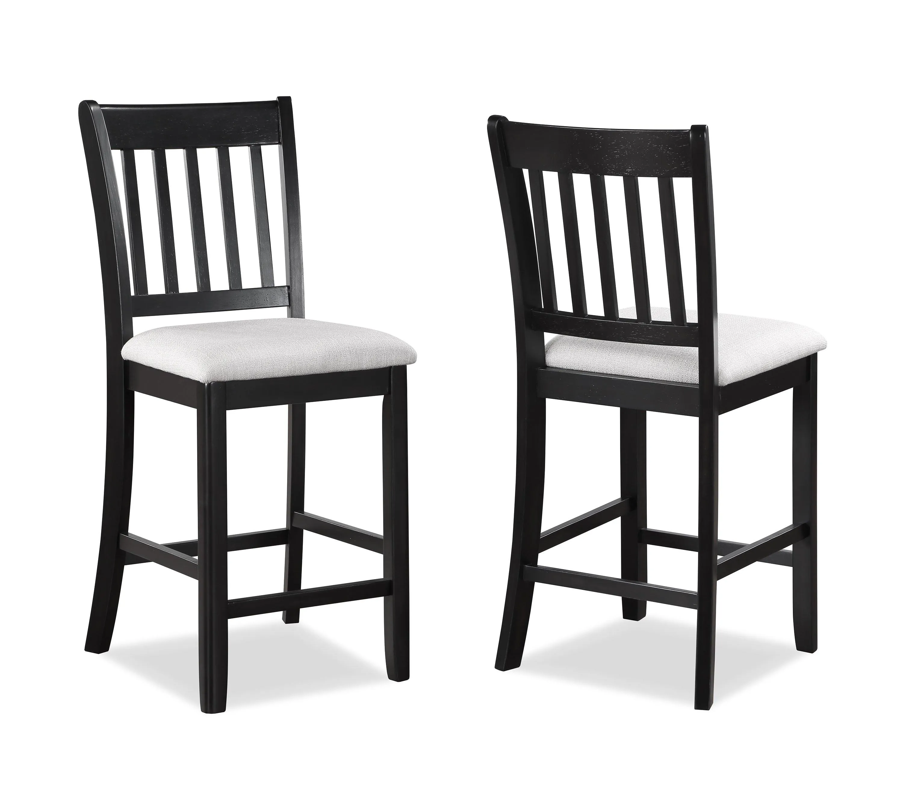 Salvador Black and White 5-Piece Counter Height Dining Set - Image 3