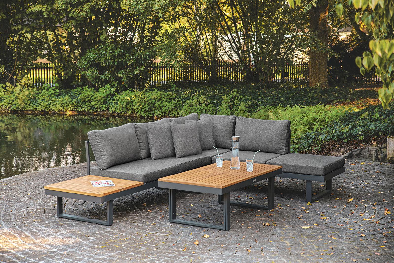 San Jose Gun Metal/Natural/Gray Modular Sectional - Image 8