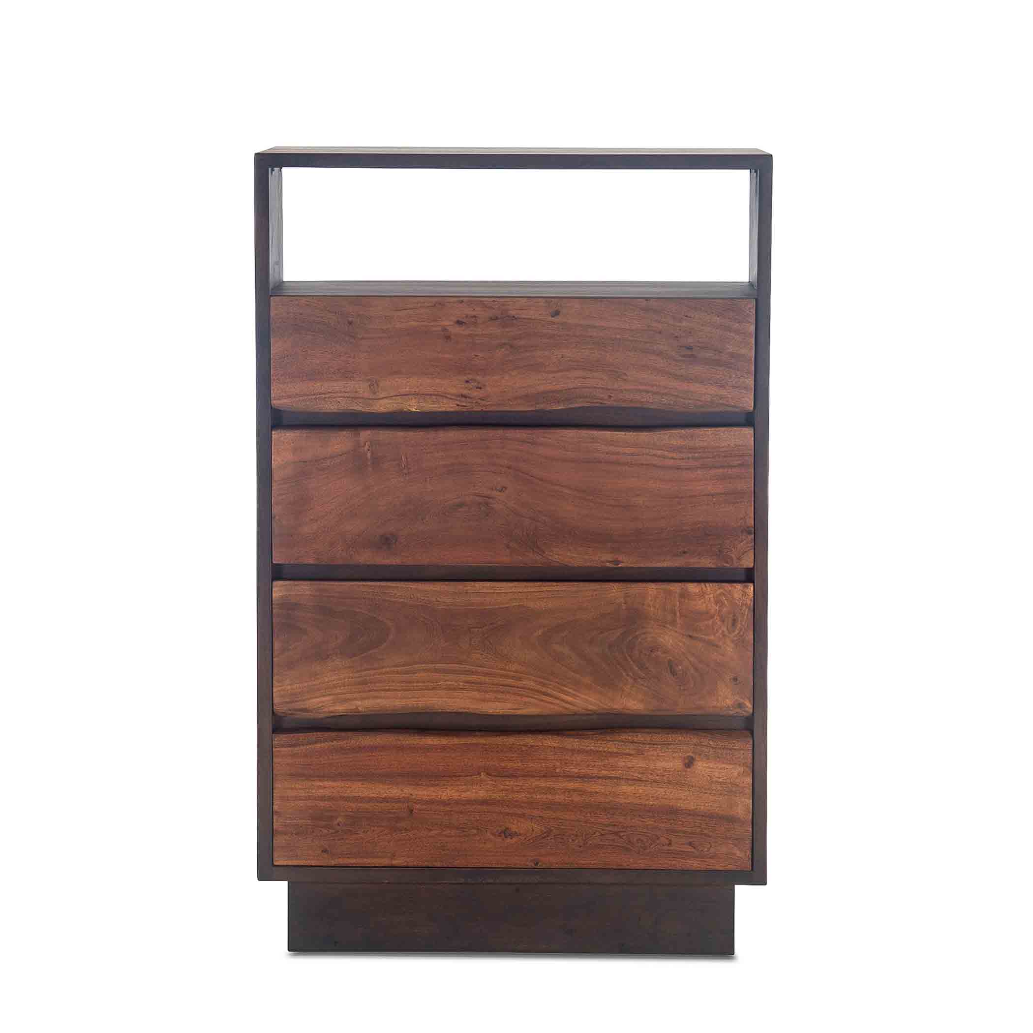 San Marino 34" Wide Tall Chest in Raw Walnut - Image 6